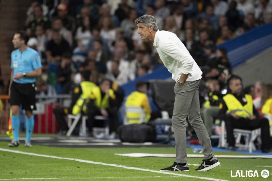  Imanol, durante el partido en el Bernabéu.