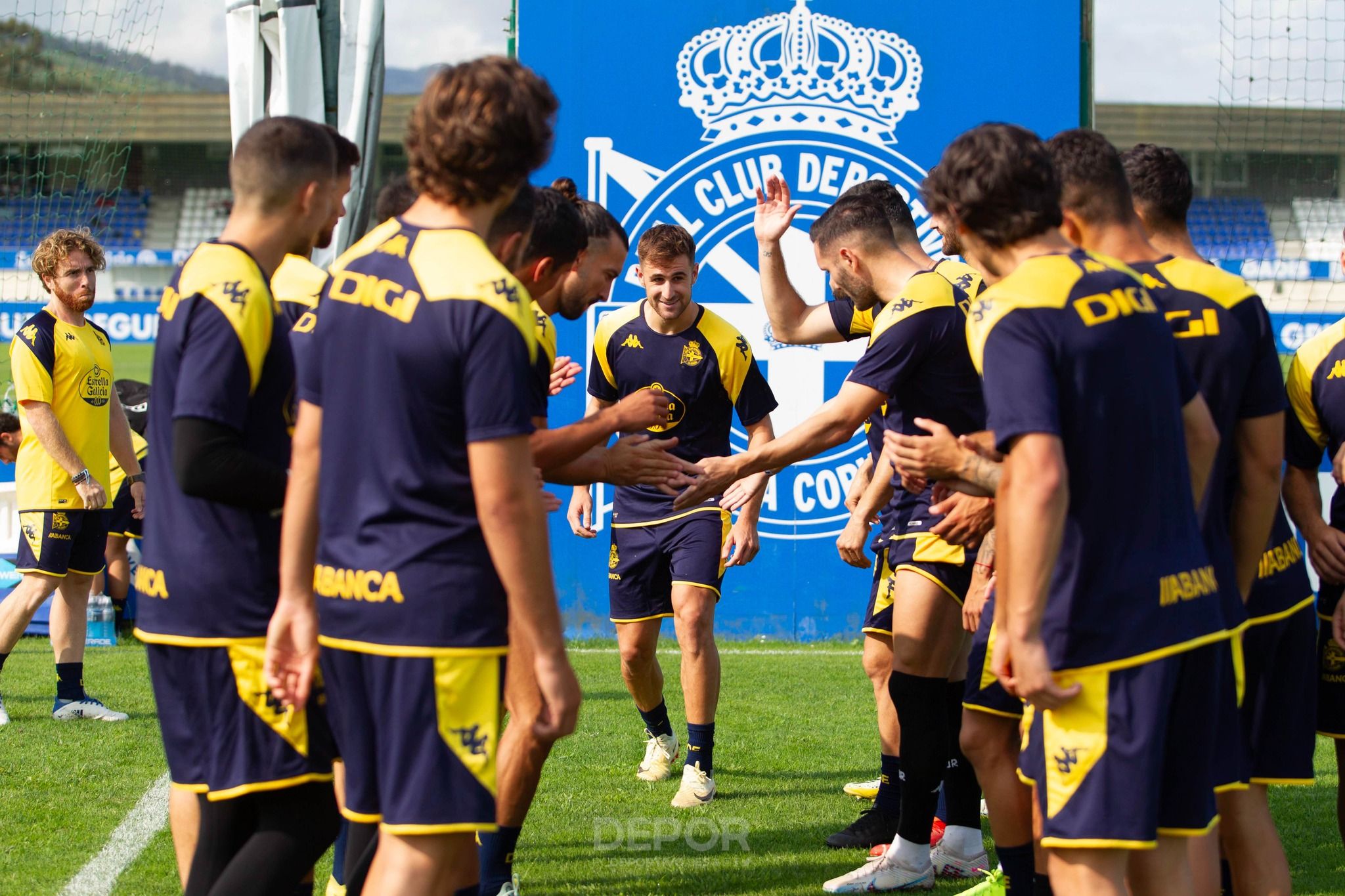 Iván Barbero se estrenó el viernes en entrenamiento con el Deportivo