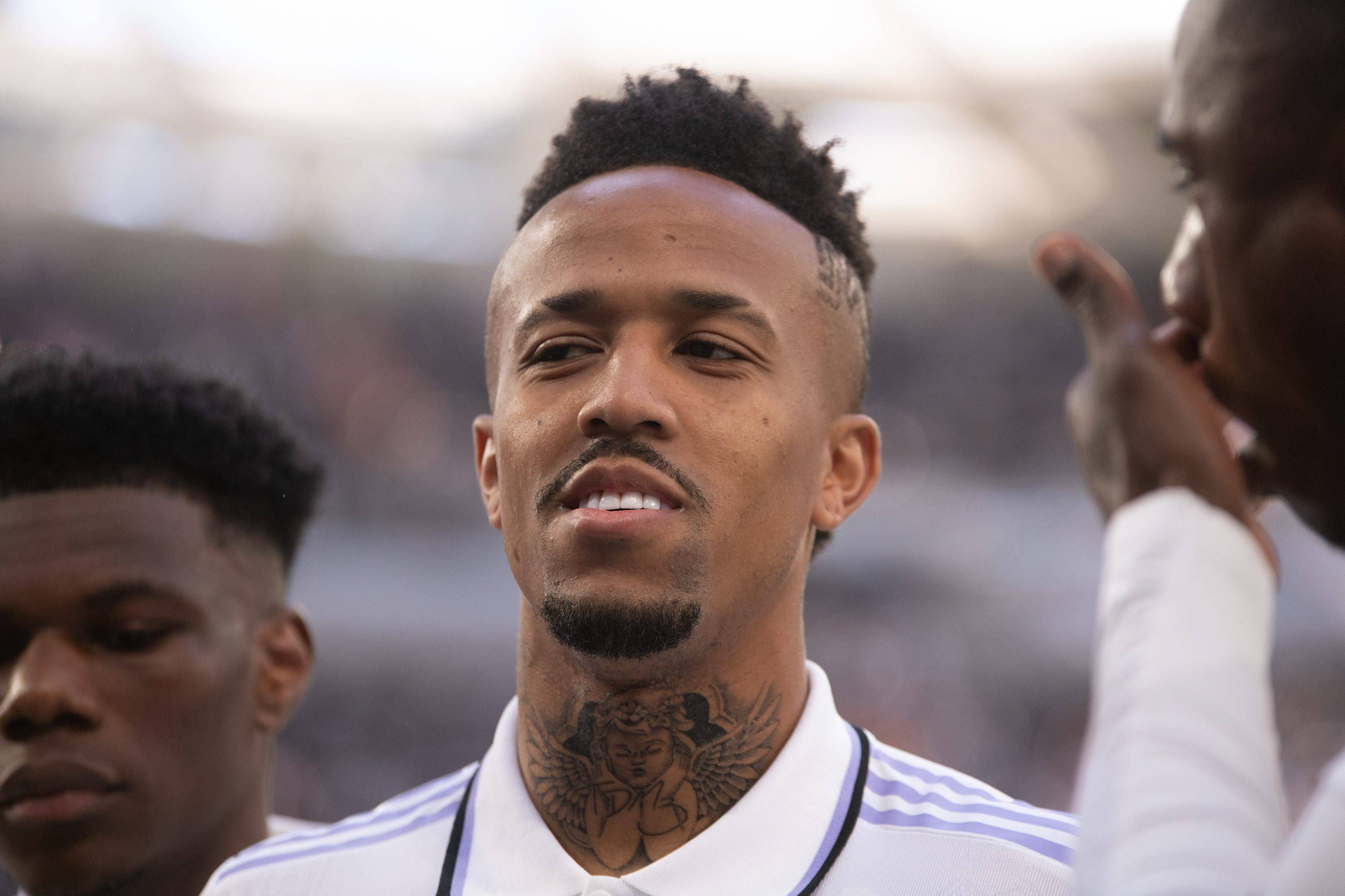  Eder Militao, en un partido del Real Madrid.