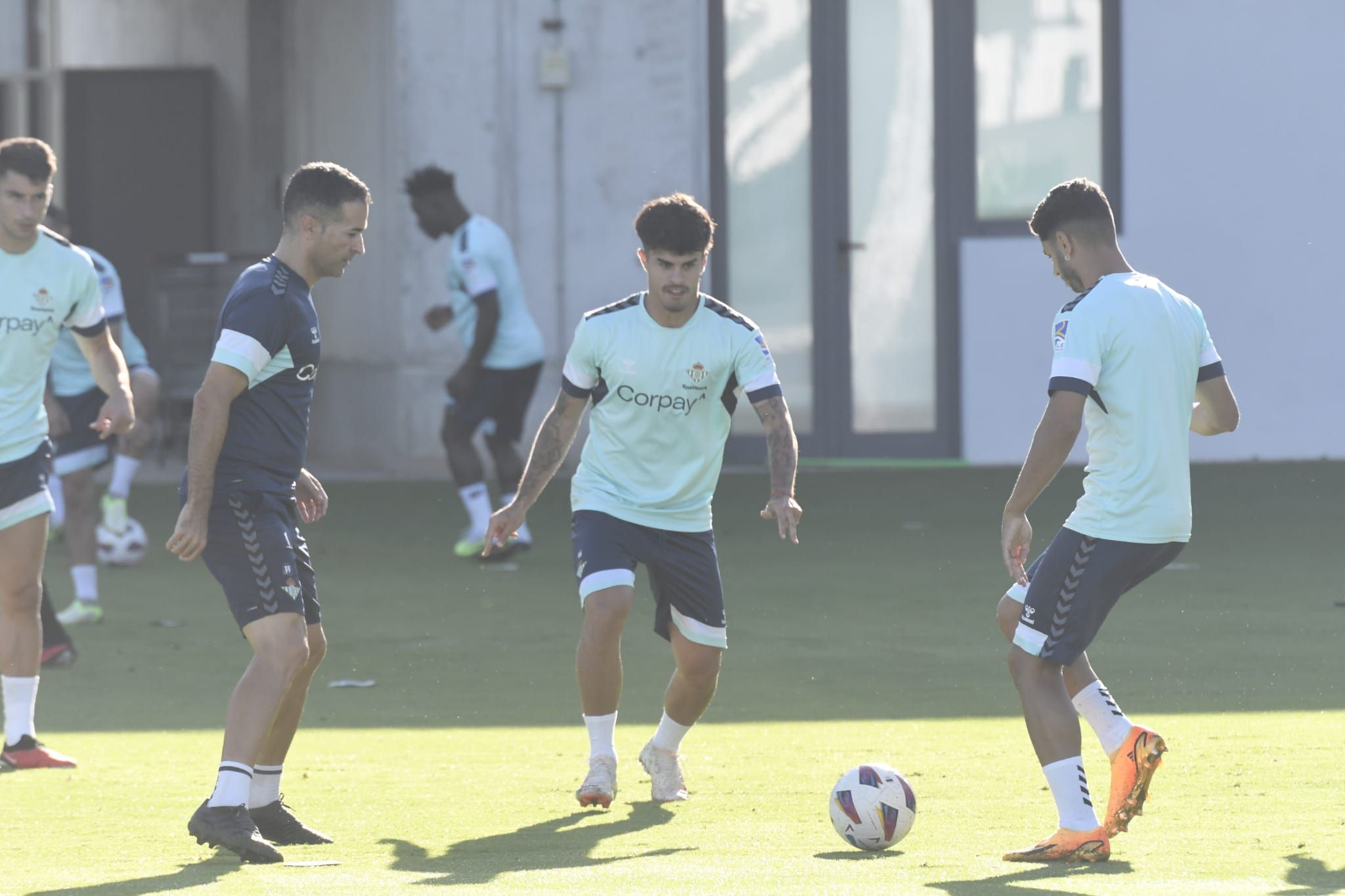  Juan Cruz, en el entrenamiento