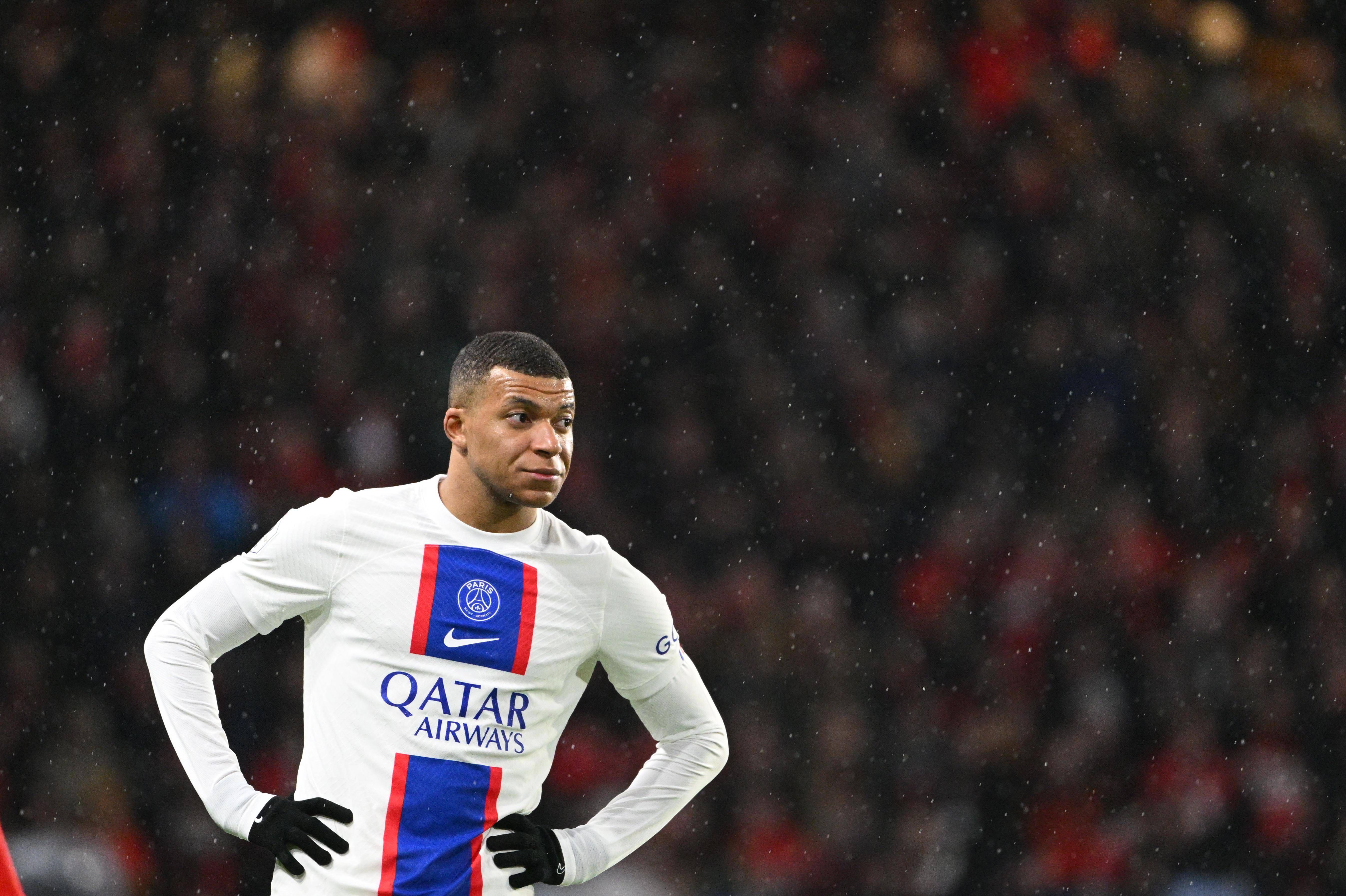 Kylian Mbappé, durante un partido con el PSG.