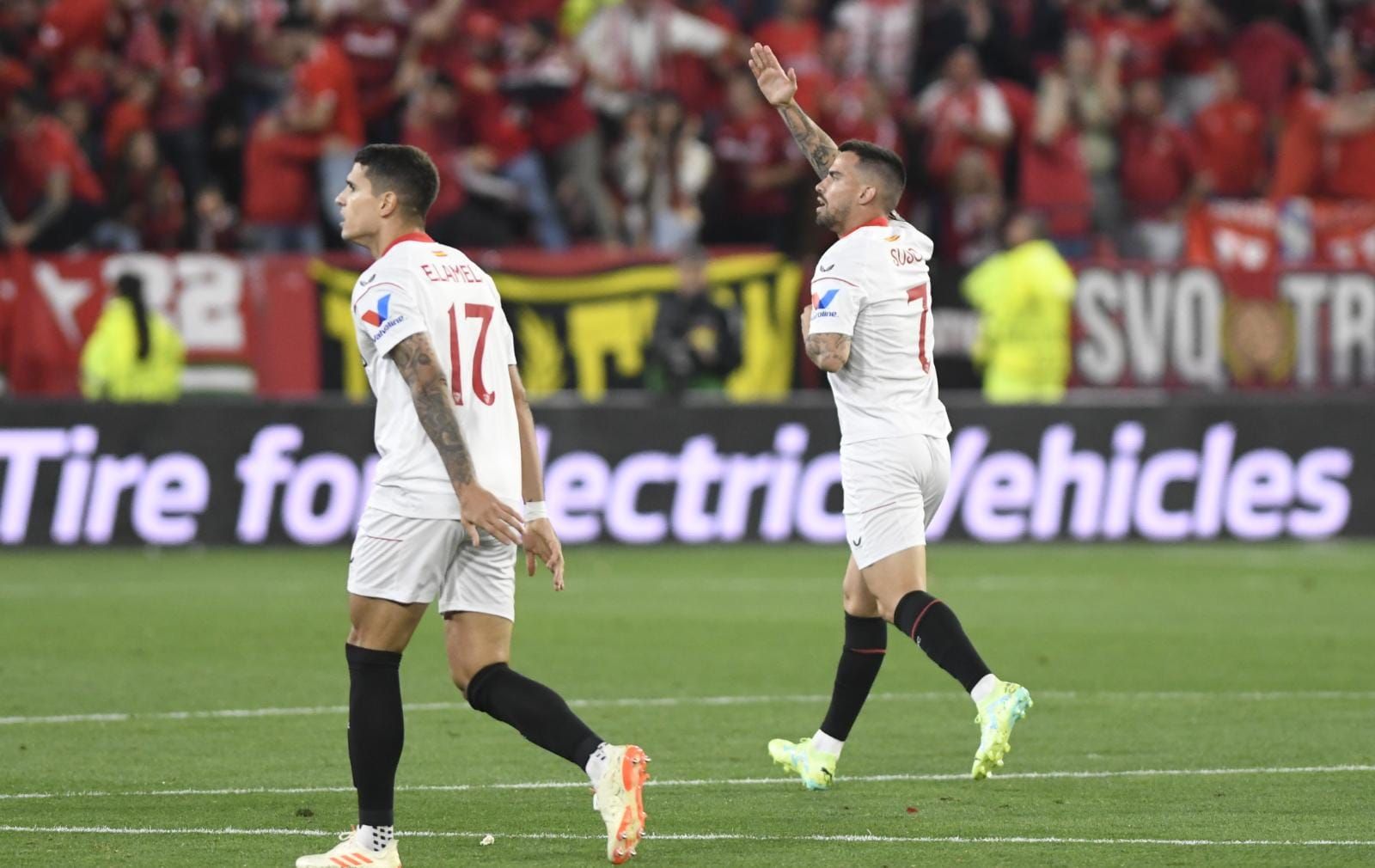 Suso celebra su golazo a la Juventus