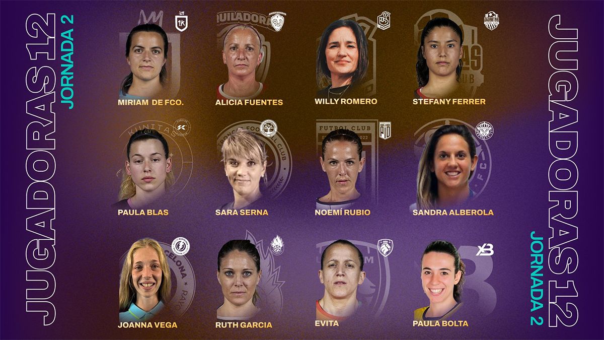 Las Jugadoras Nº12 para la Jornada 2 de la Queens League