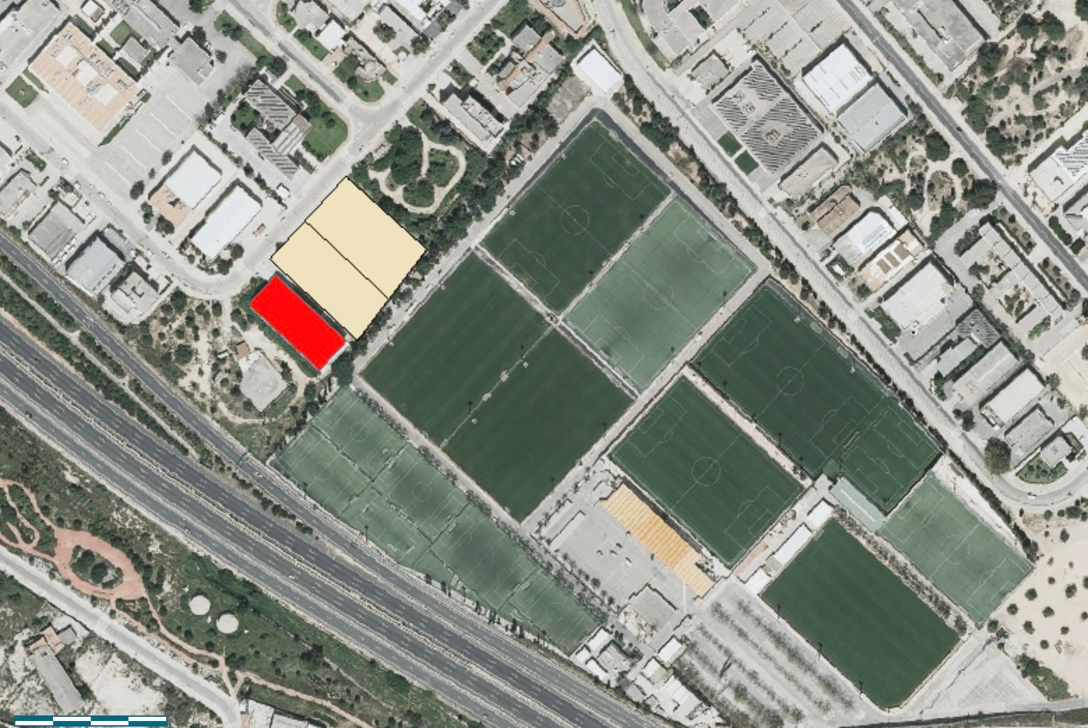  Las parcelas que el Valencia CF quiere comprar para ampliar la Ciudad Deportiva