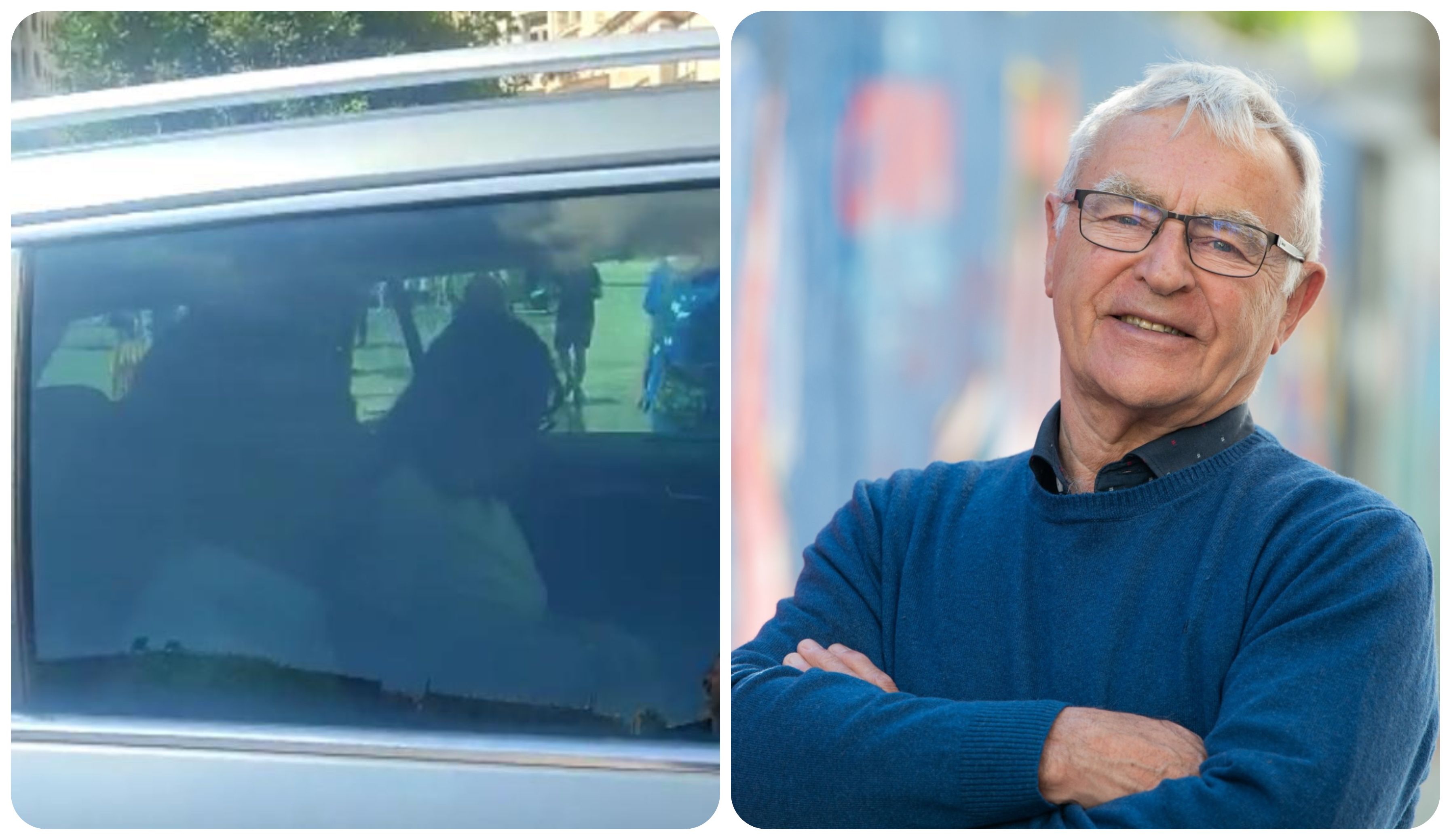  Layhoon, a su llegada al Ayuntamiento.