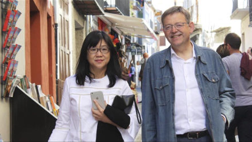  Layhoon y Ximo Puig en Morella