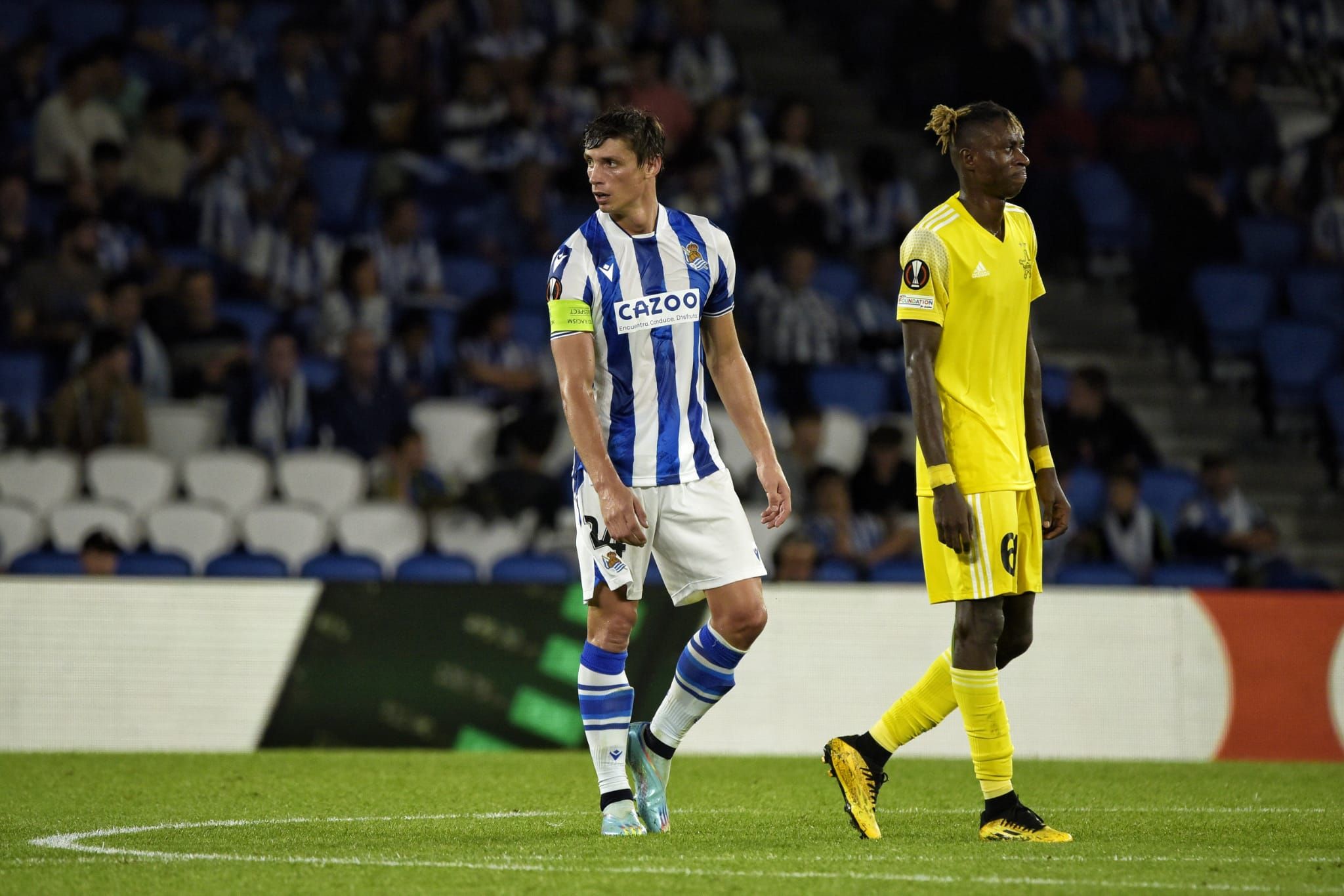 Le Normand, durante el partido ante el Sheriff.