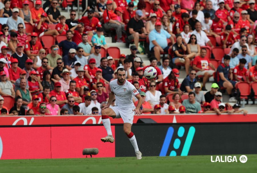  Iñigo Lekue, durante el partido ante el RCD Mallorca.