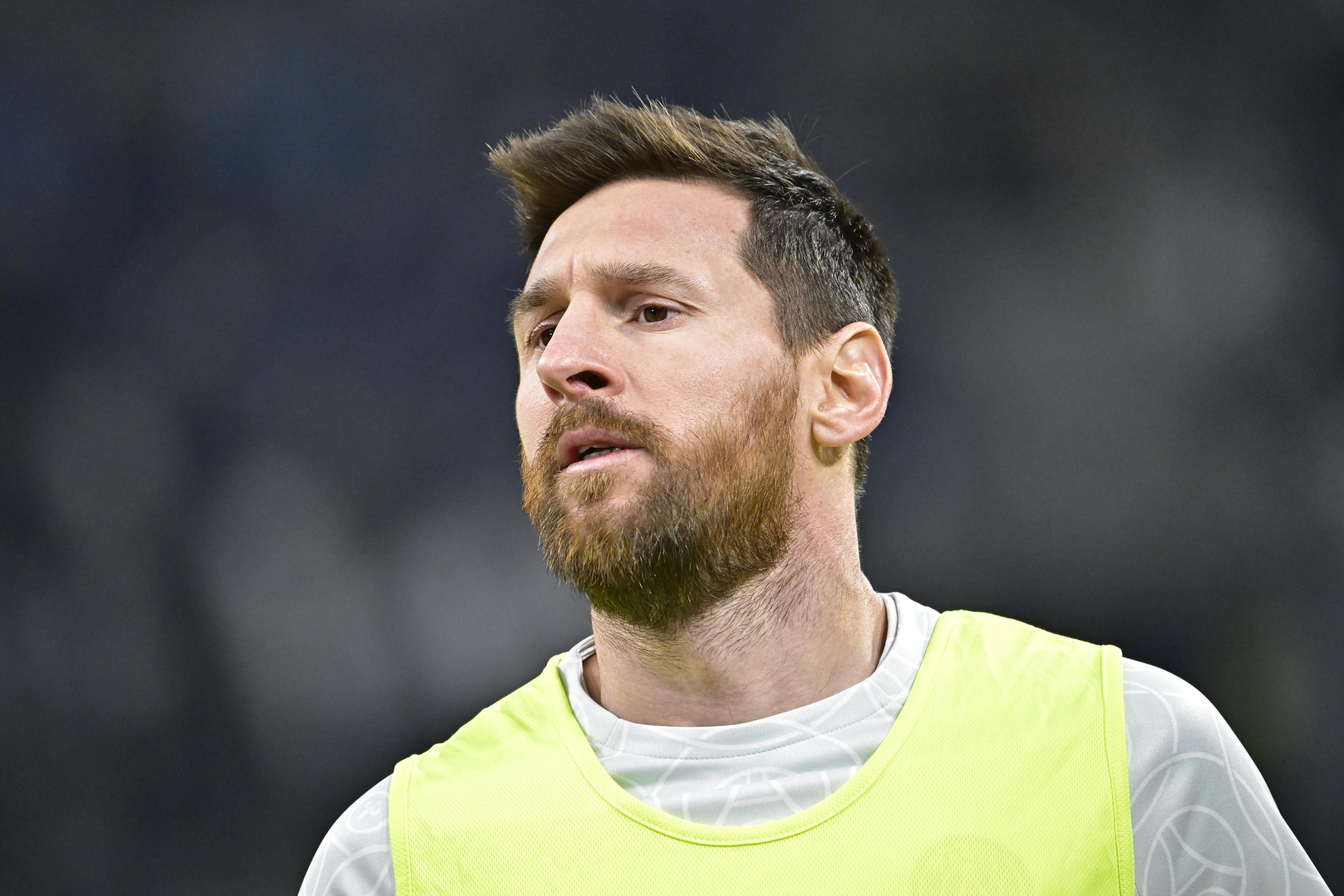 Leo Messi, en un calentamiento con el PSG (Foto: Cordon Press).