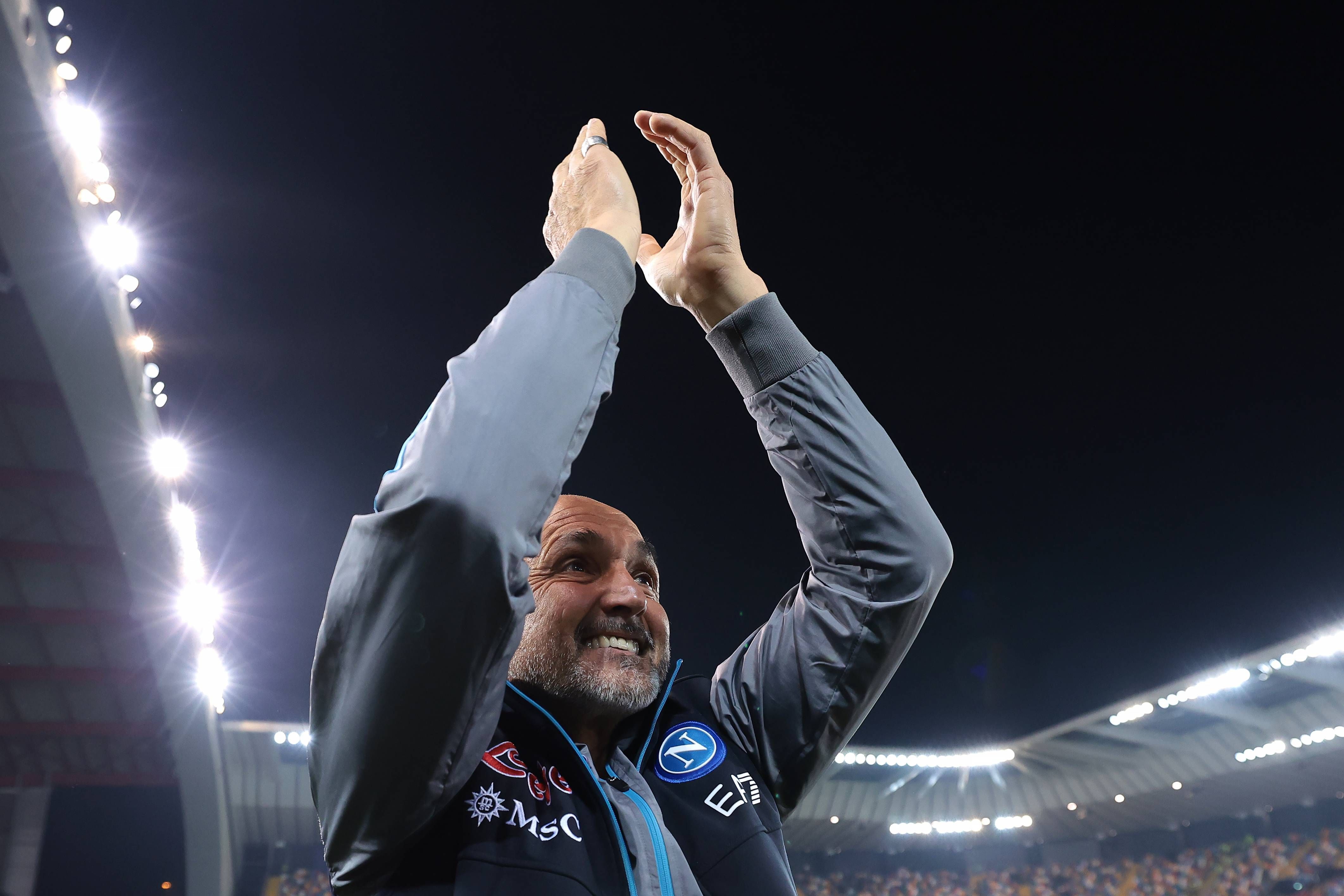Luciano Spalletti celebra el 'Scudetto'