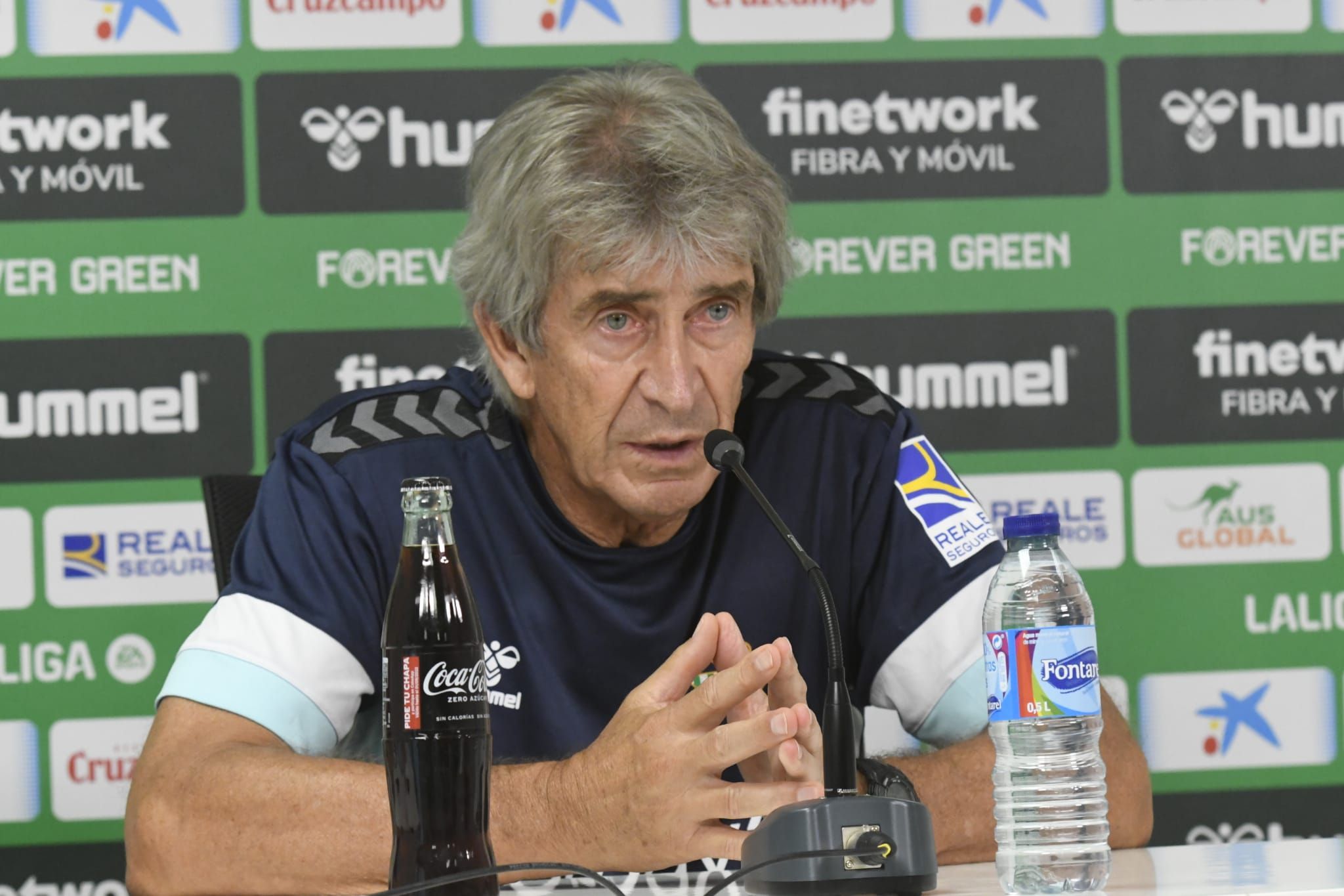 Manuel Pellegrini, en sala de prensa