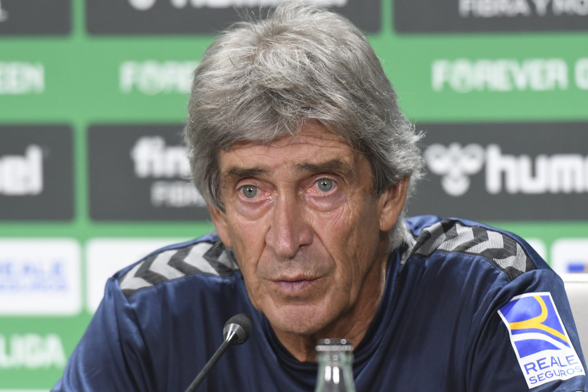  Manuel Pellegrini, en sala de prensa.