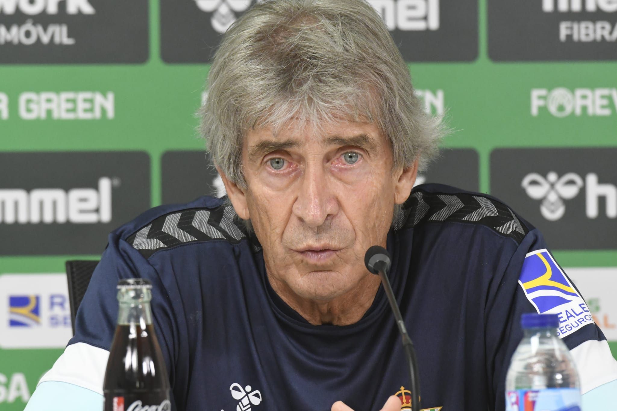 Manuel Pellegrini, en sala de prensa