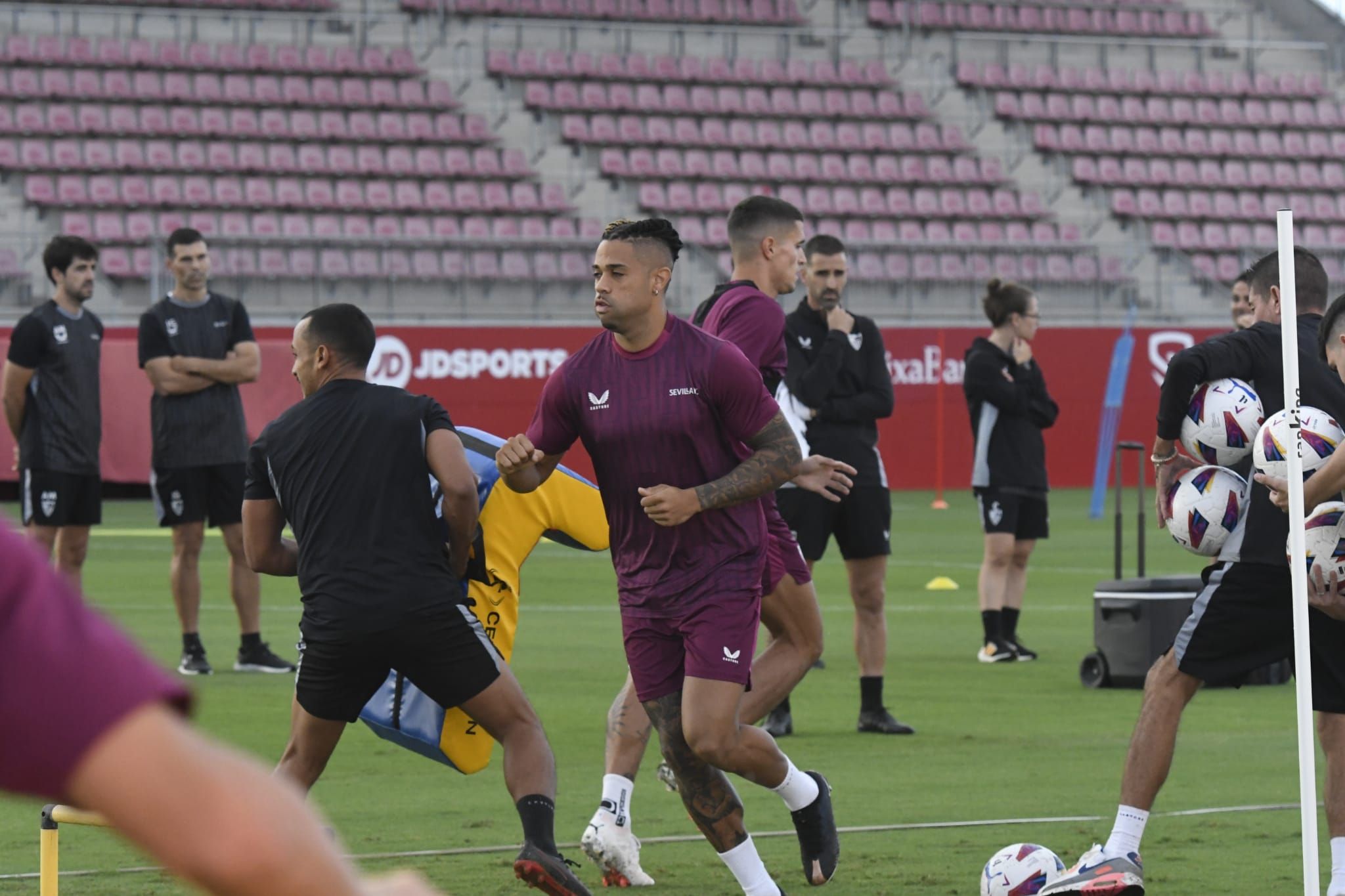  Mariano Díaz, en el entrenamiento