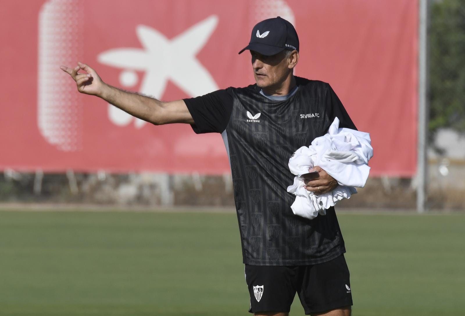  Mendilibar, en un entrenamiento