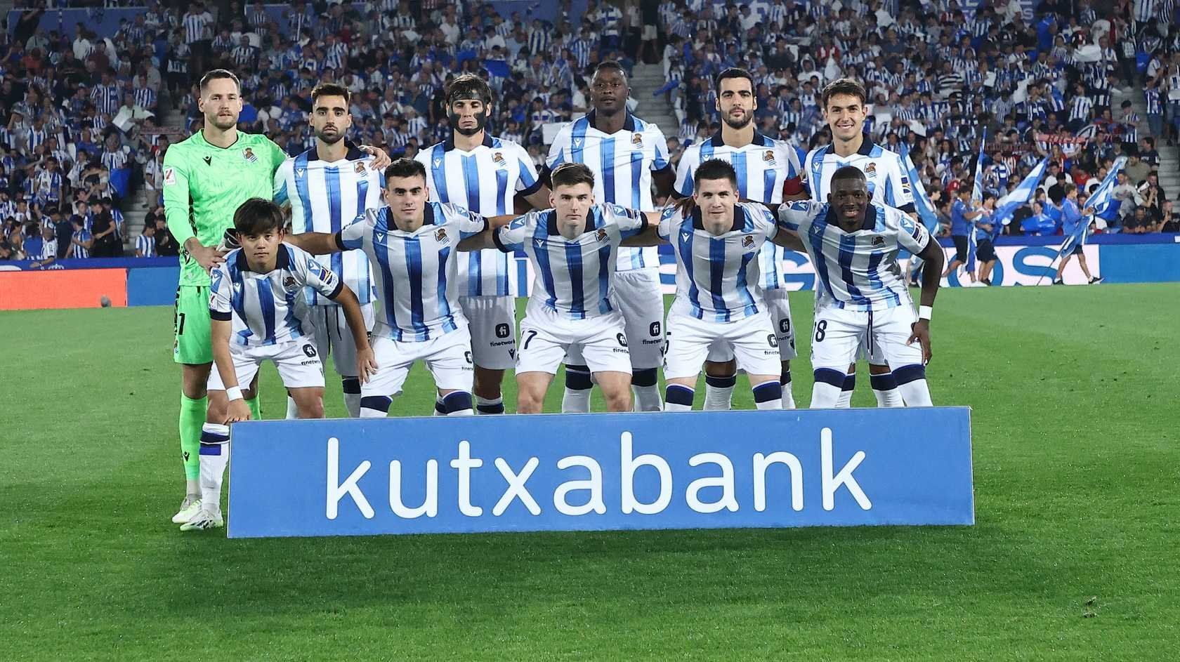  Once de la Real Sociedad ante el Athletic.