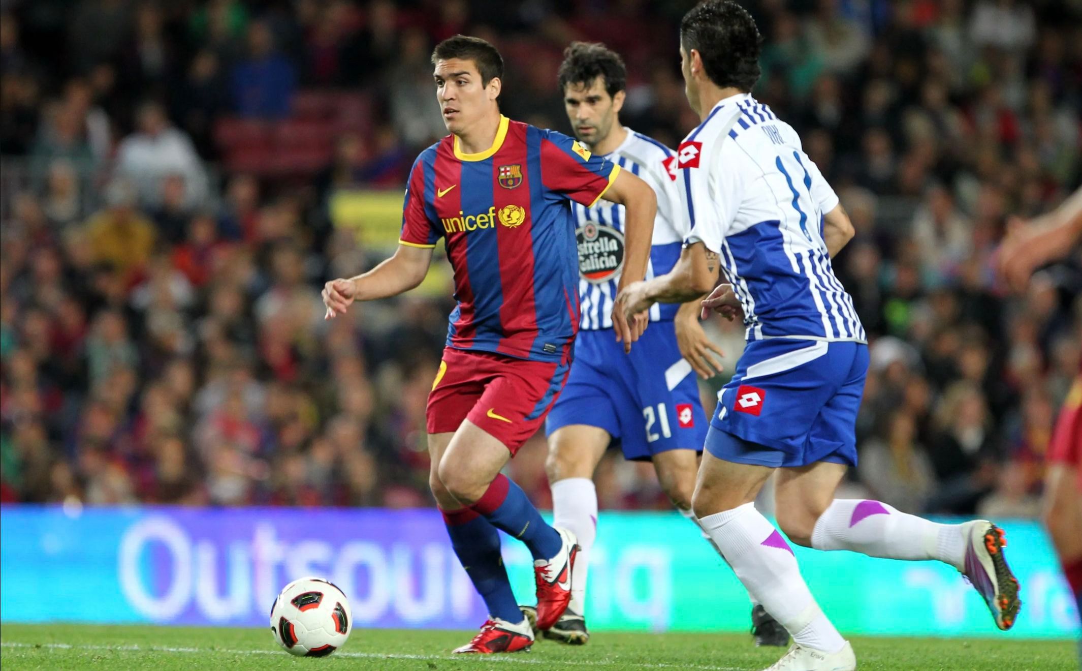  Oriol Romeu, con el primer equipo del Barça en la 2010/11.