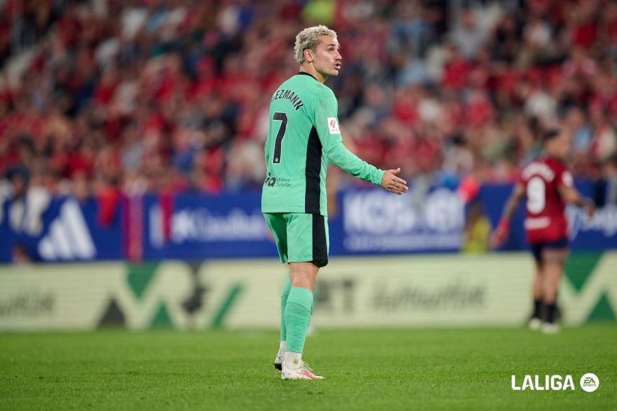 Antoine Griezmann, durante el Osasuna-Atlético de Madrid.