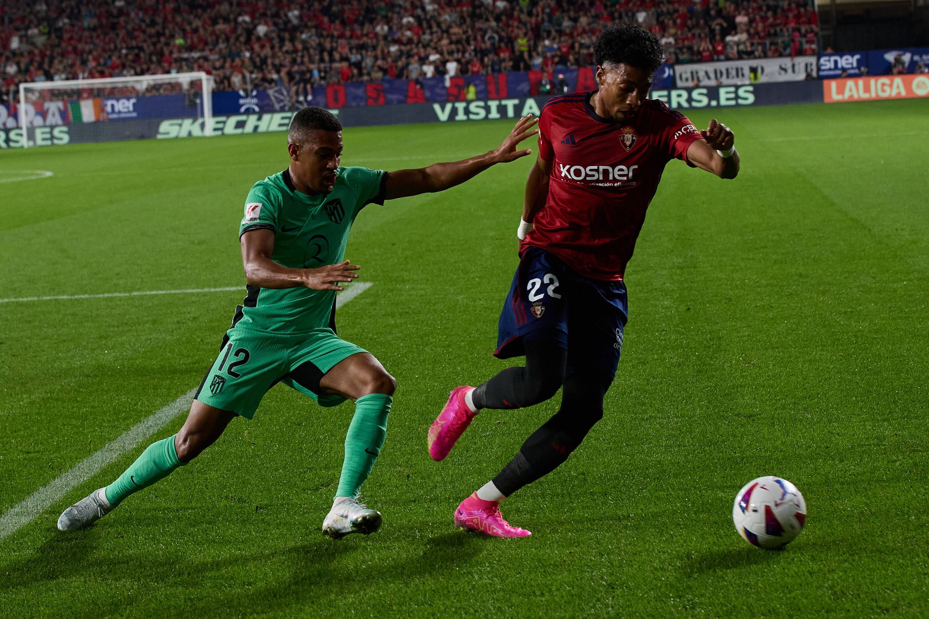  Simeone, antes del Osasuna-Atlético de Madrid.