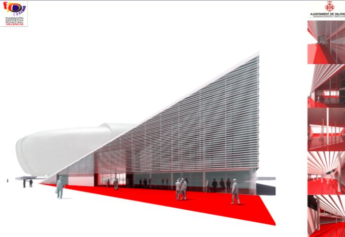 Polideportivo al lado del Nuevo Estadio de Mestalla