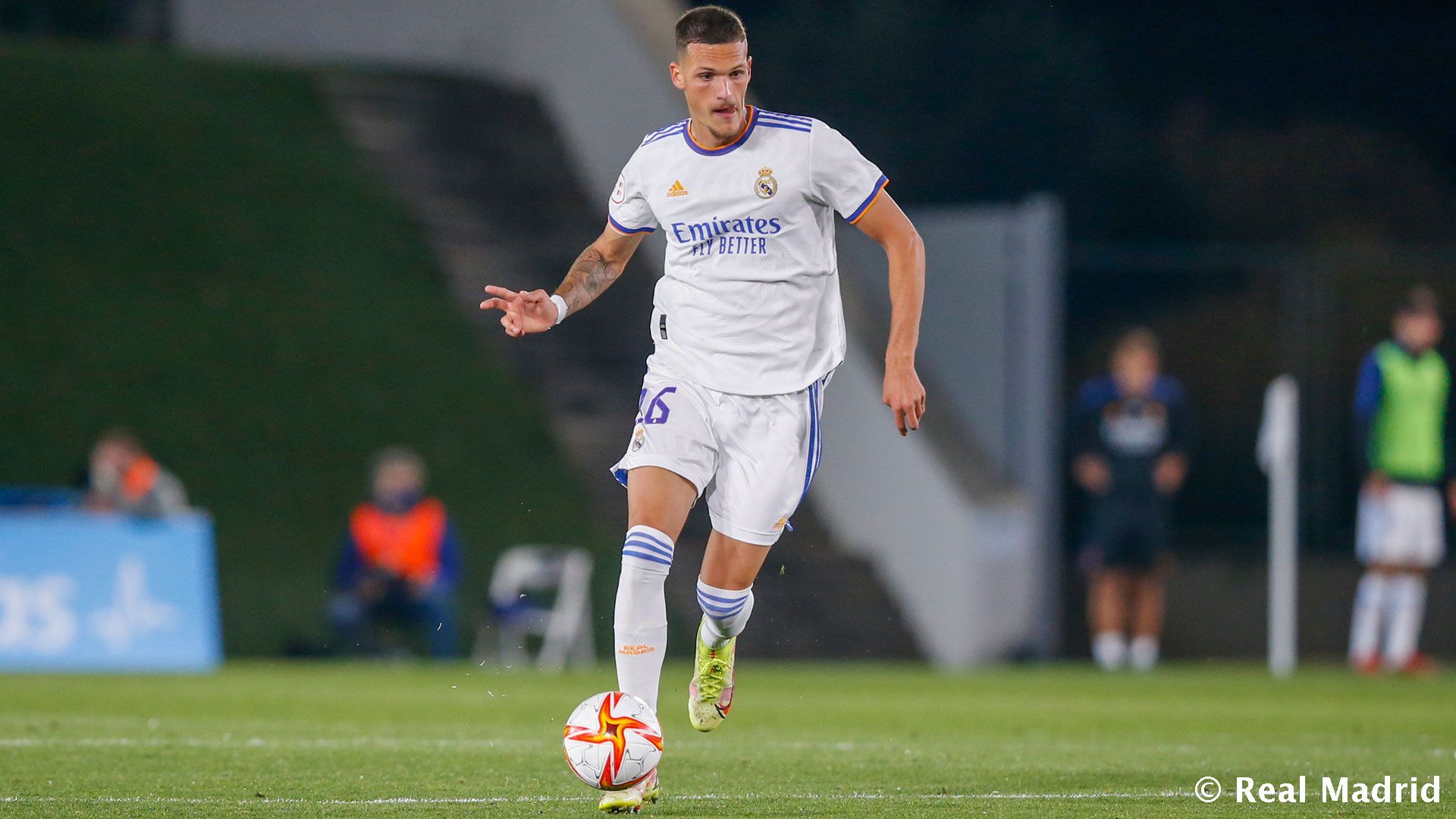  Rafa Marín, en un partido con el Real Madrid Castilla.