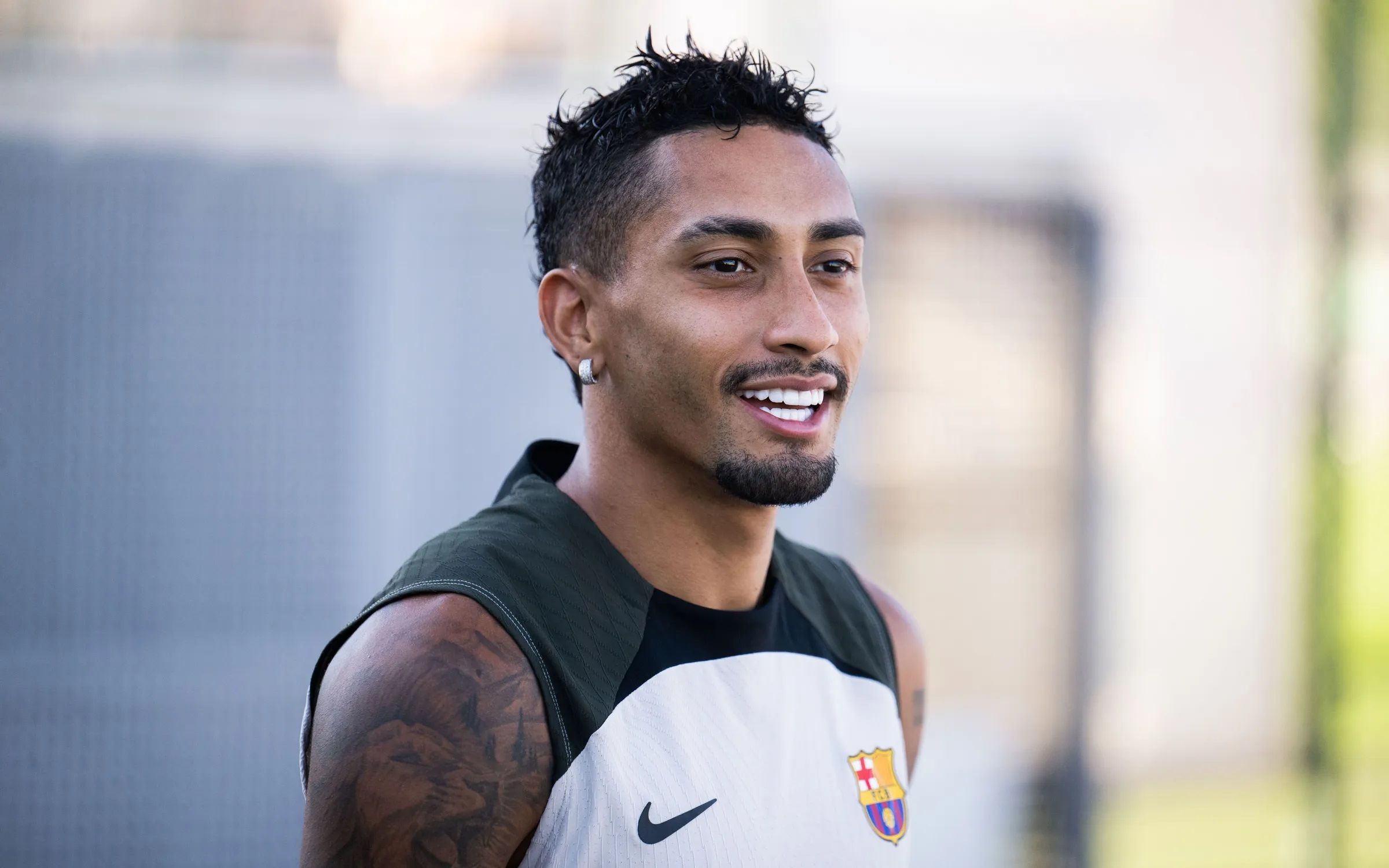  Raphinha, en una sesión del Barça.