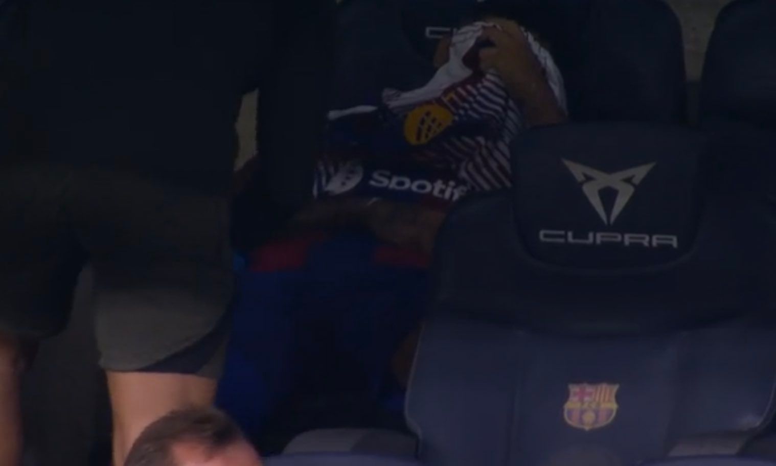  Raphinha, lesionado en el Barça-Sevilla.
