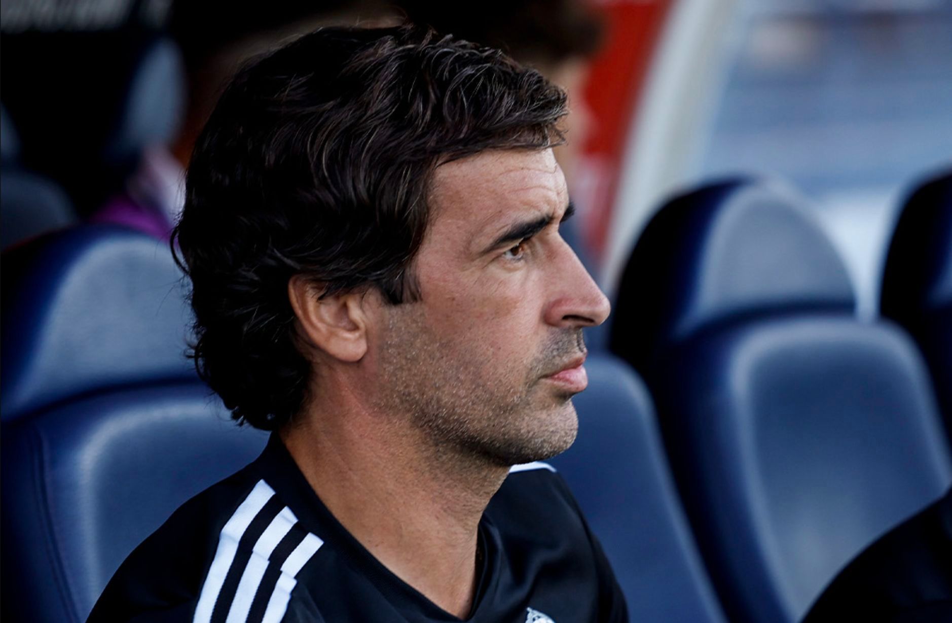  Raúl González, durante un partido con el Castilla.