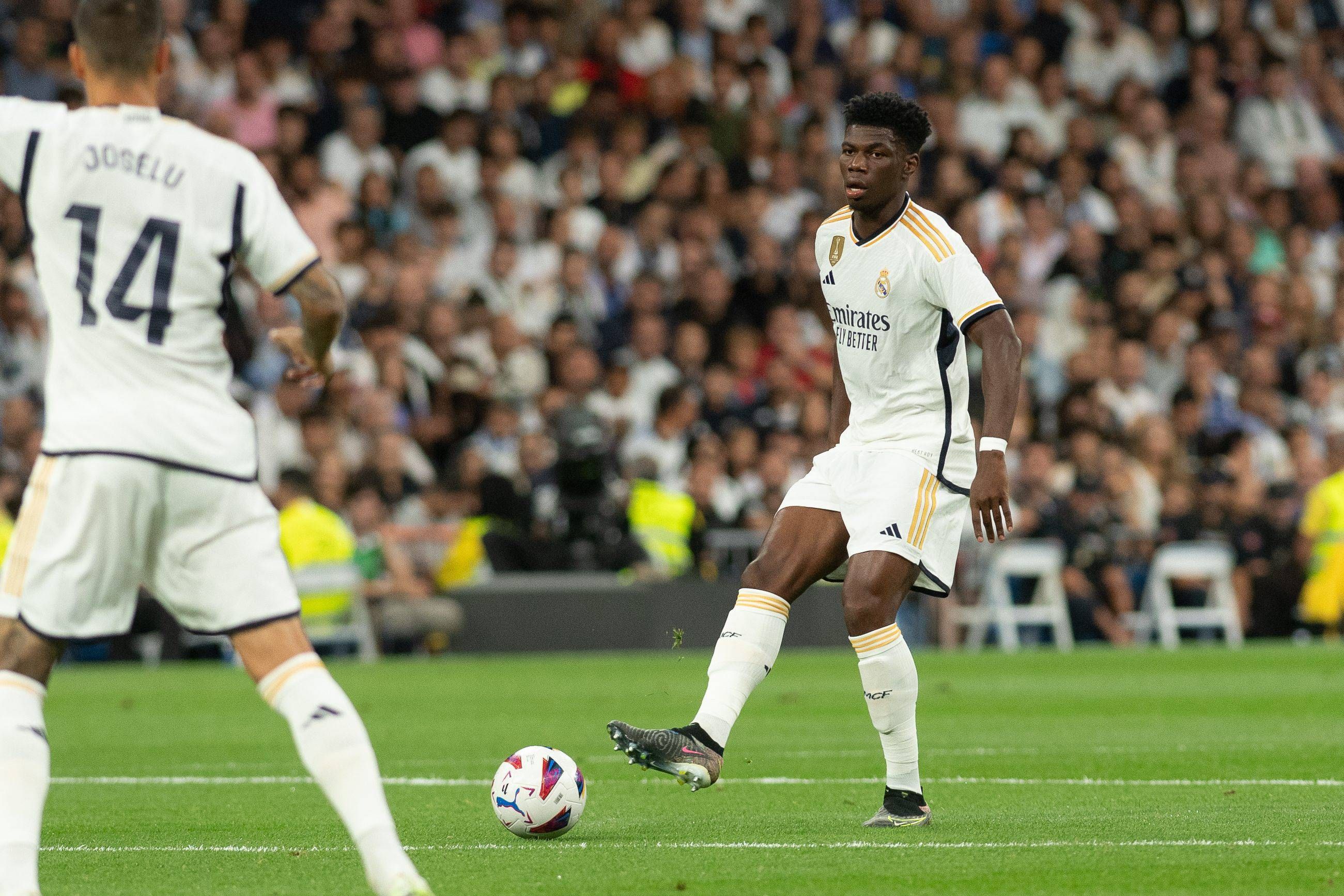  Aurélien Tchouaméni, en el Real Madrid-Getafe.