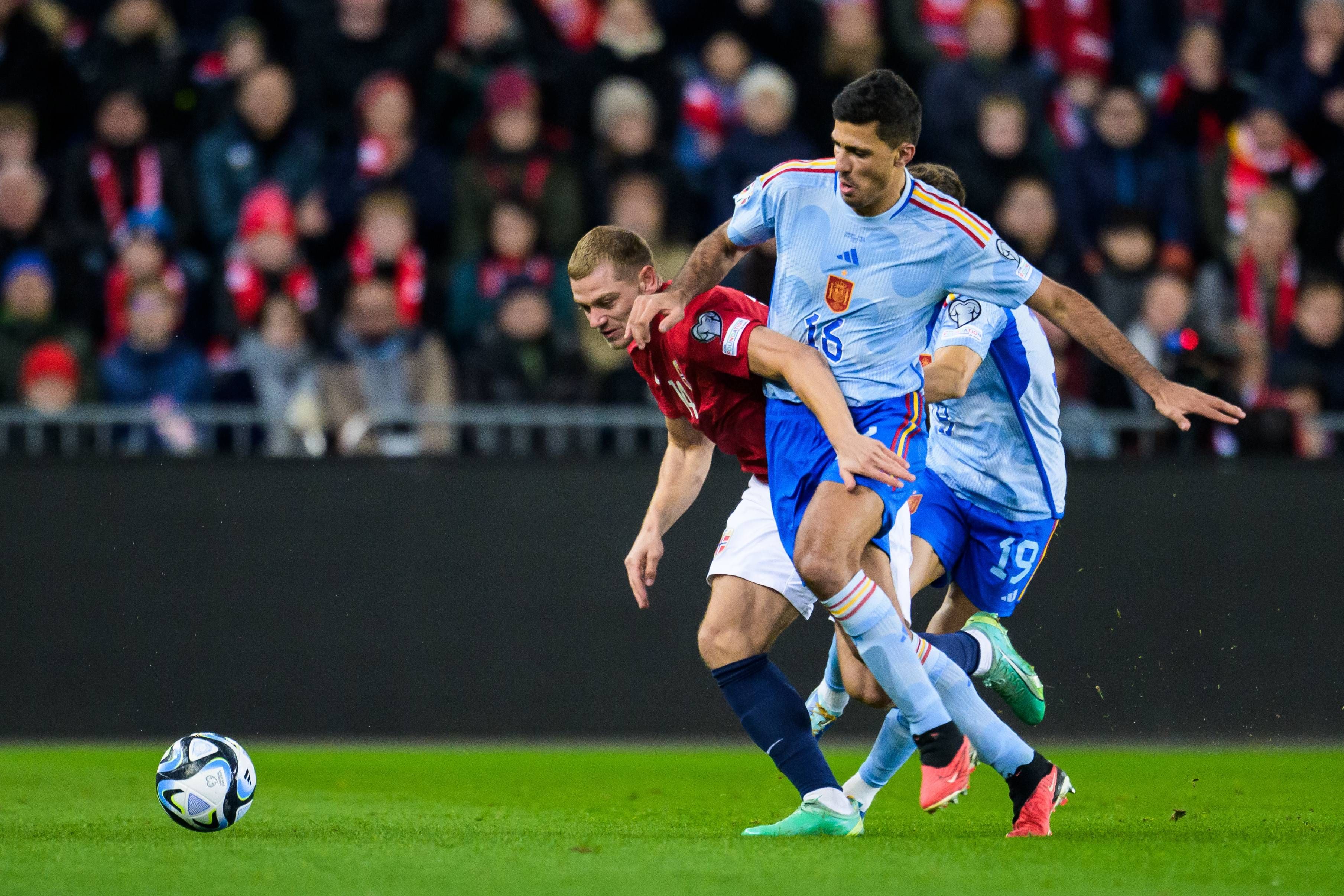  Rodrigo, durante el Noruega-España. (Fuente: Cordon Press).