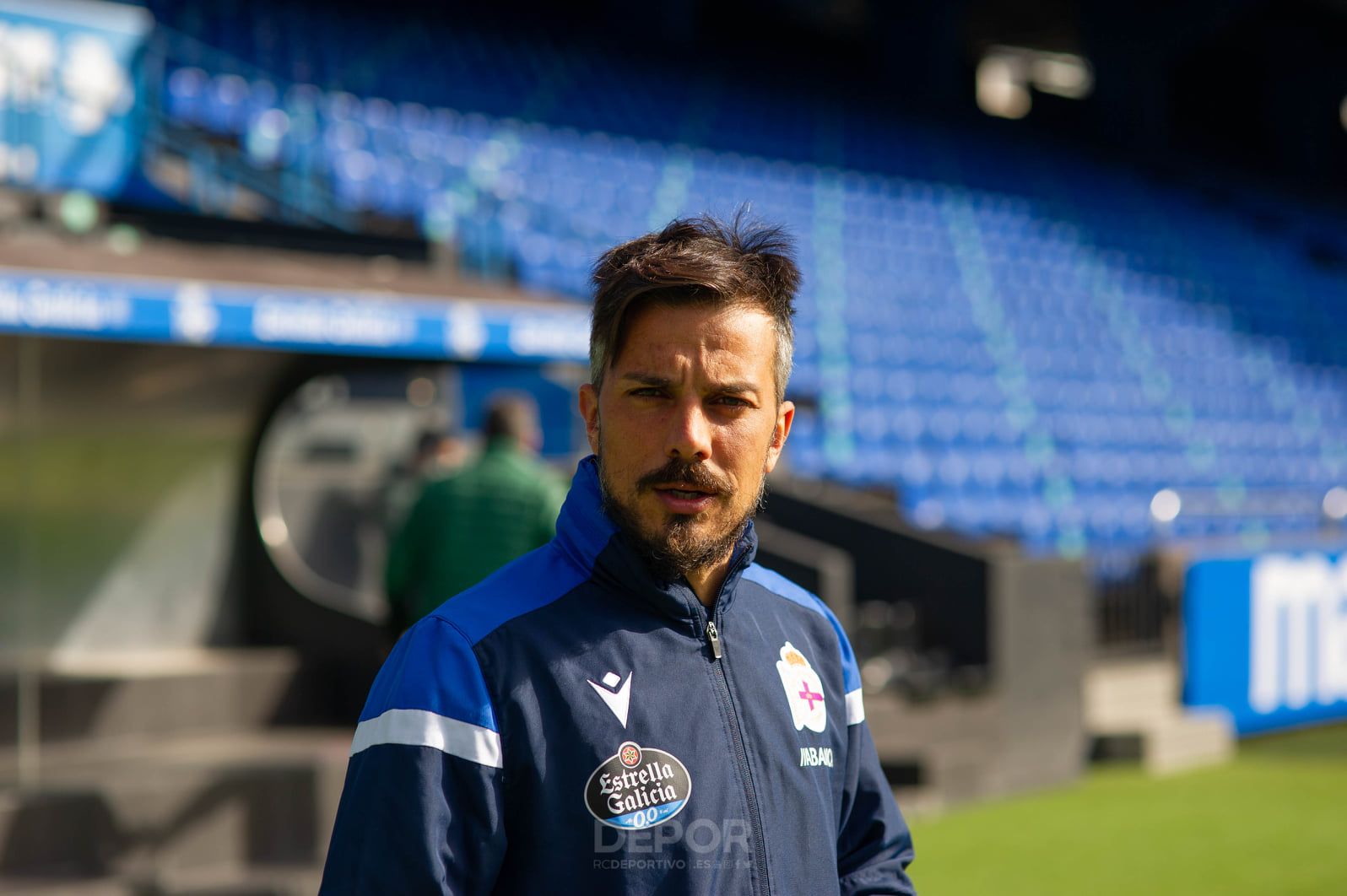 Rubén de la Barrera en su primera etapa como técnico del Deportivo.