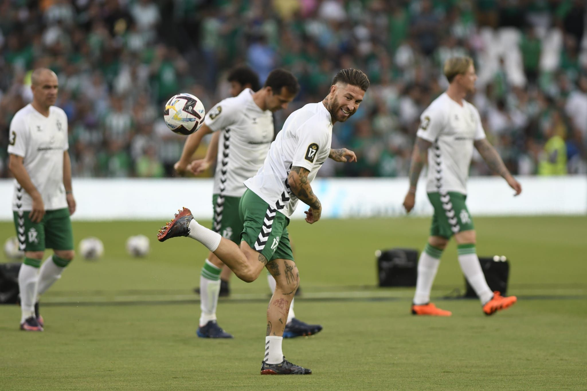 Sergio Ramos, en el homenaje a Joaquín