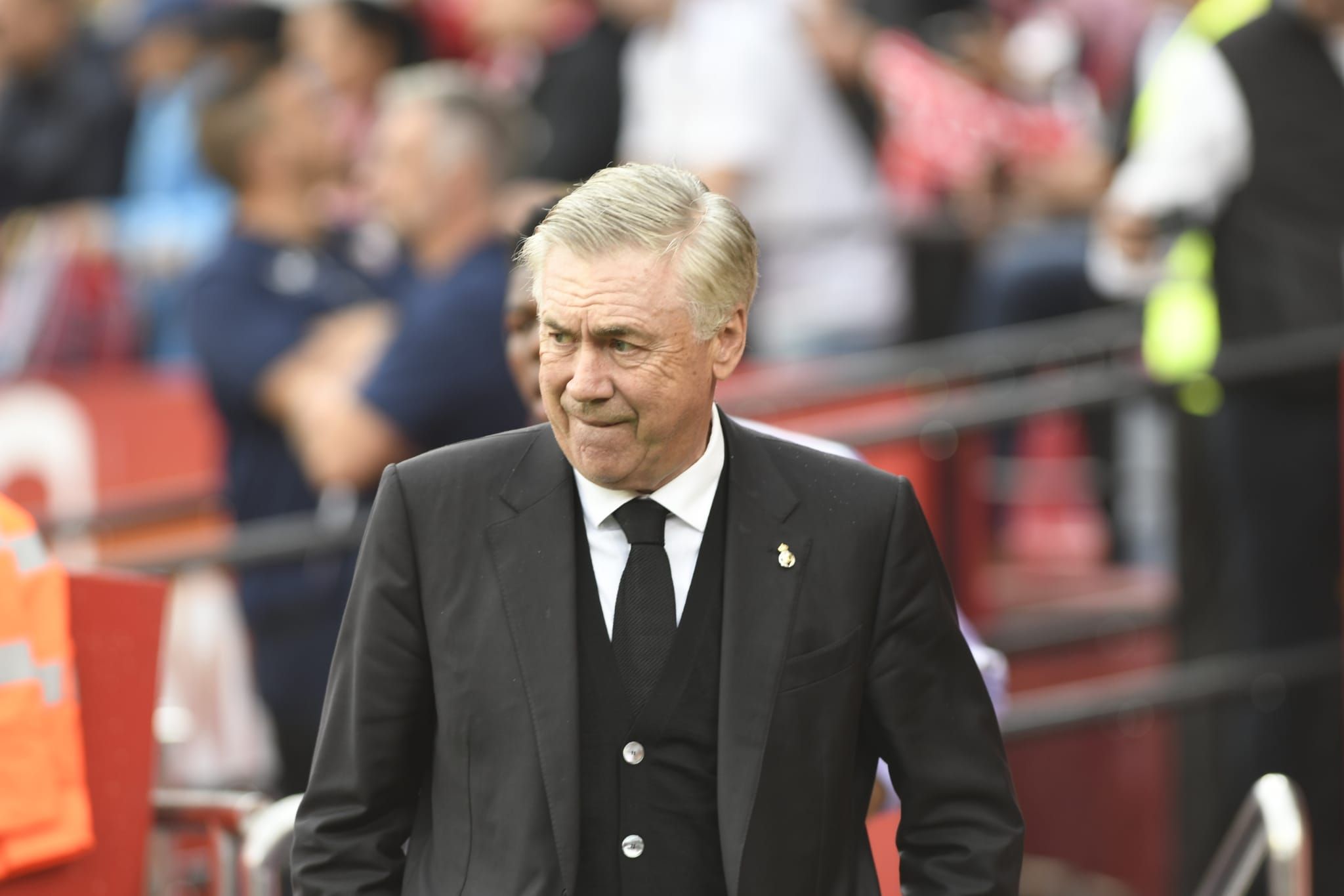  Carlo Ancelotti, en el Sevilla-Real Madrid.