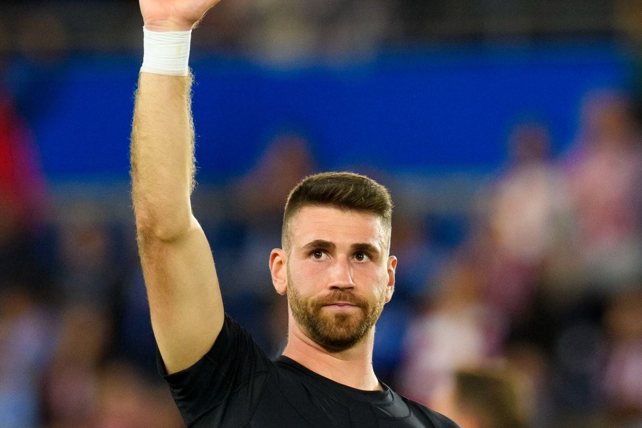 El portero Unai Simón vive un momento espectacular.