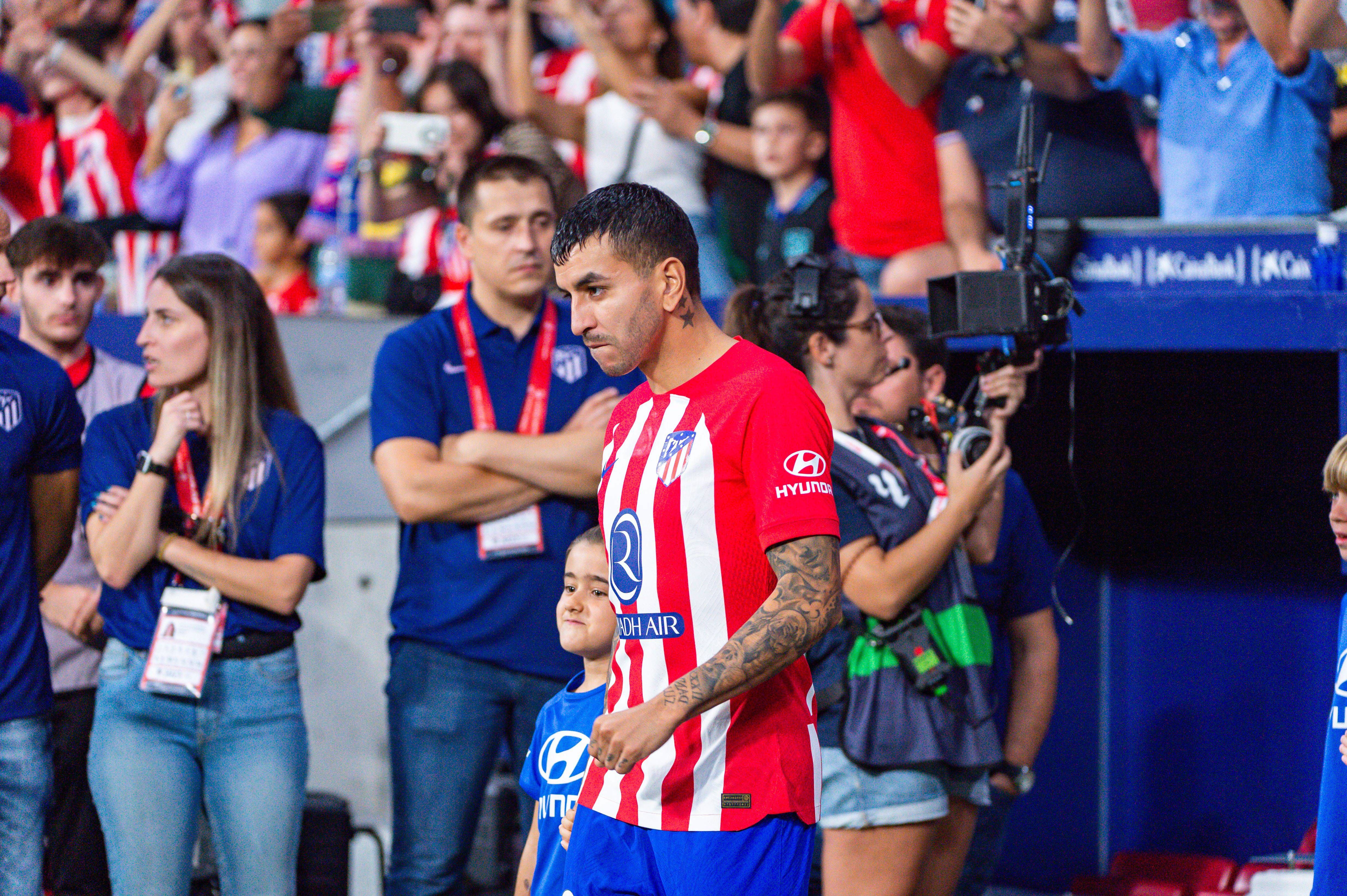 Ángel Correa, en la previa del Atlético-Cádiz.