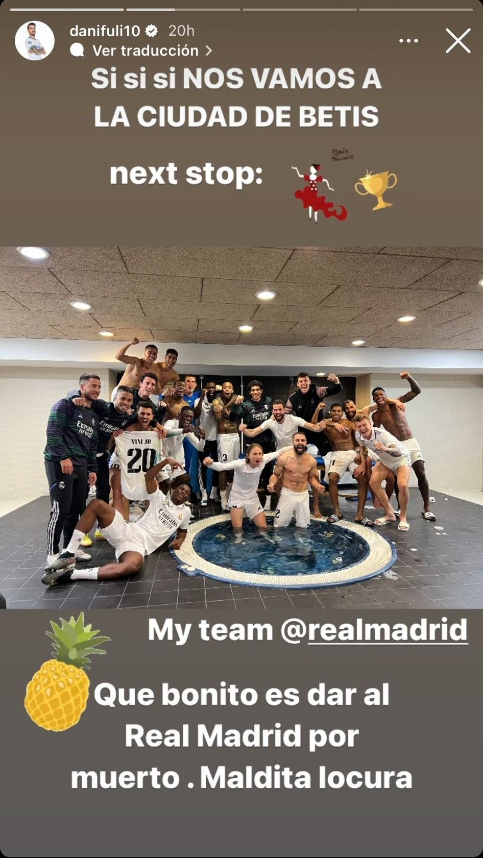  Storie de Dani Ceballos.