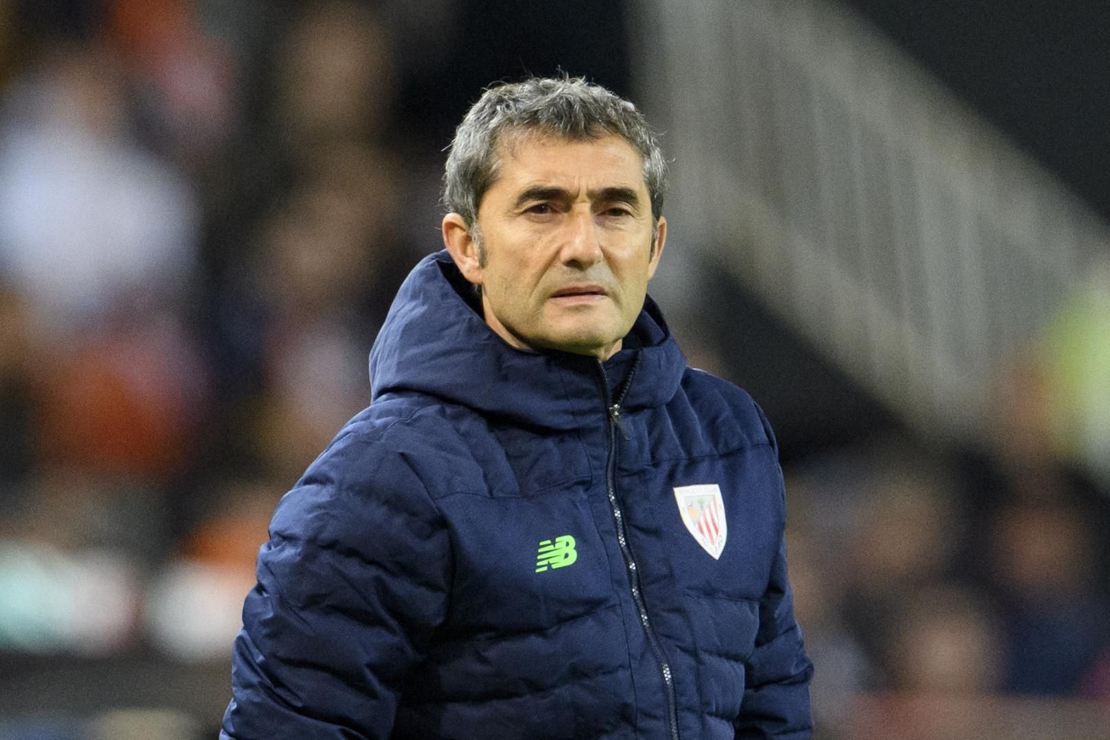 El técnico Ernesto Valverde, en un partido de su equipo.