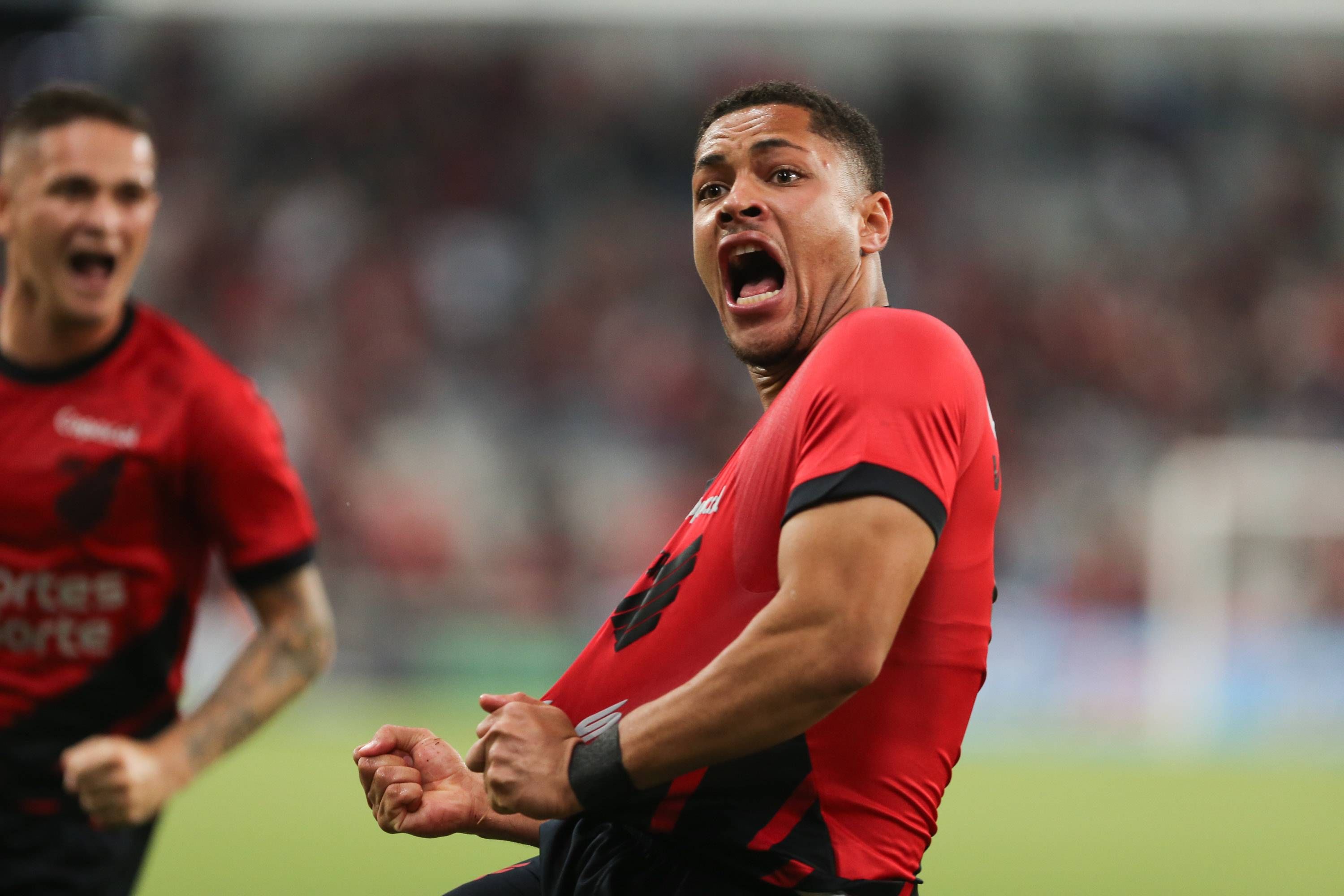 Vitor Roque, delantero brasileño del Athletico Paranaense (Foto: Cordon Press).