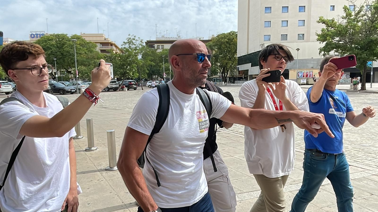 Monchi, a su llegada al Sánchez-Pizjuán el pasado lunes.