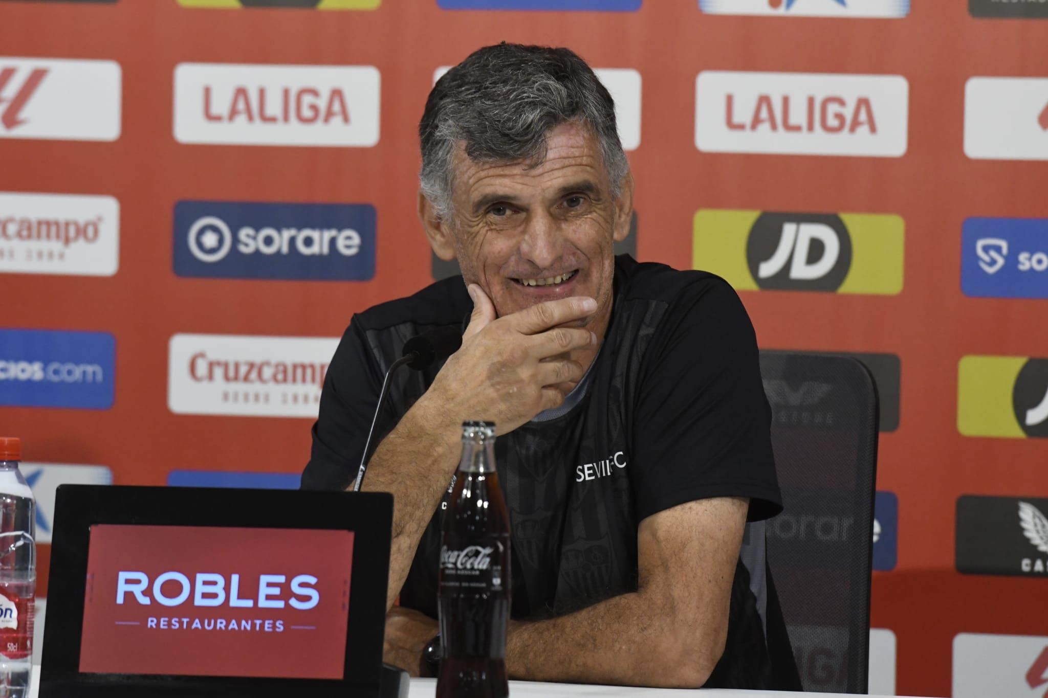  Mendilibar, en sala de prensa.