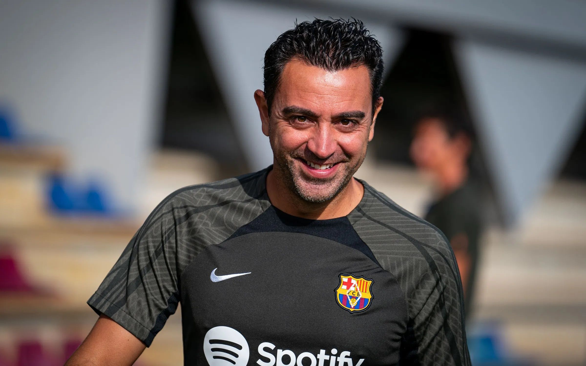  Xavi Hernández, en una sesión del Barcelona.