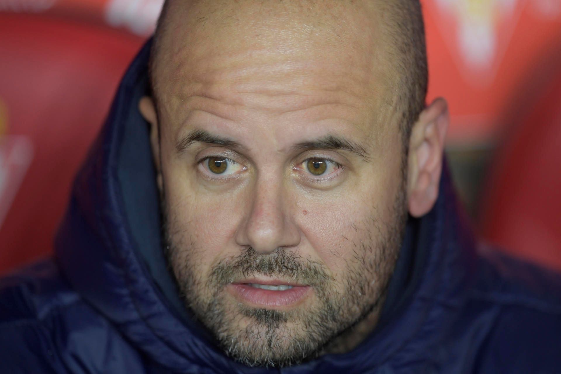  Miguel Ángel Ramírez, en su estreno en el banquillo del Sporting.