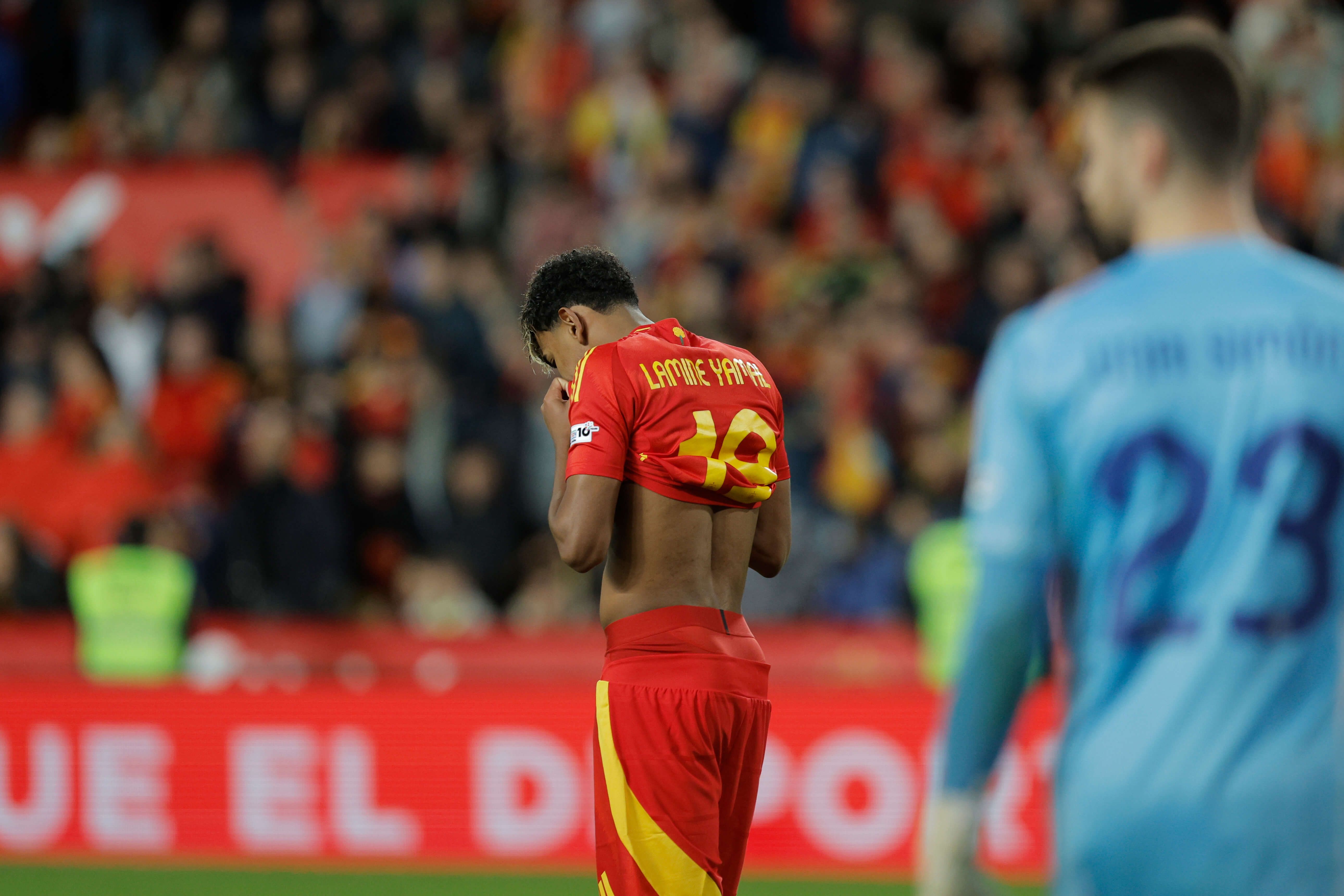 Lamine Yamal, tras fallar el penalti ante Países Bajos