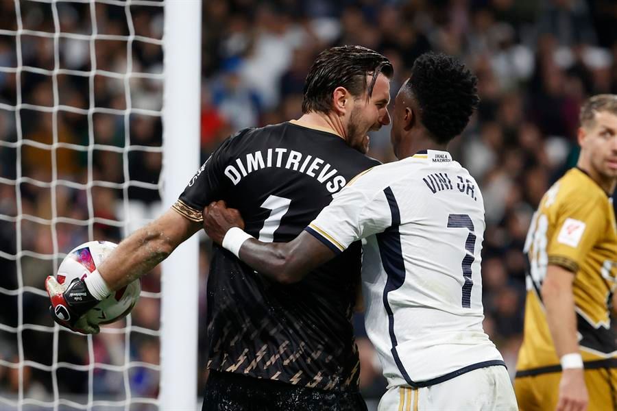 Dimitrievski y Vinicius jr tuvieron sus más y sus menos en el Real Madrid-Rayo..