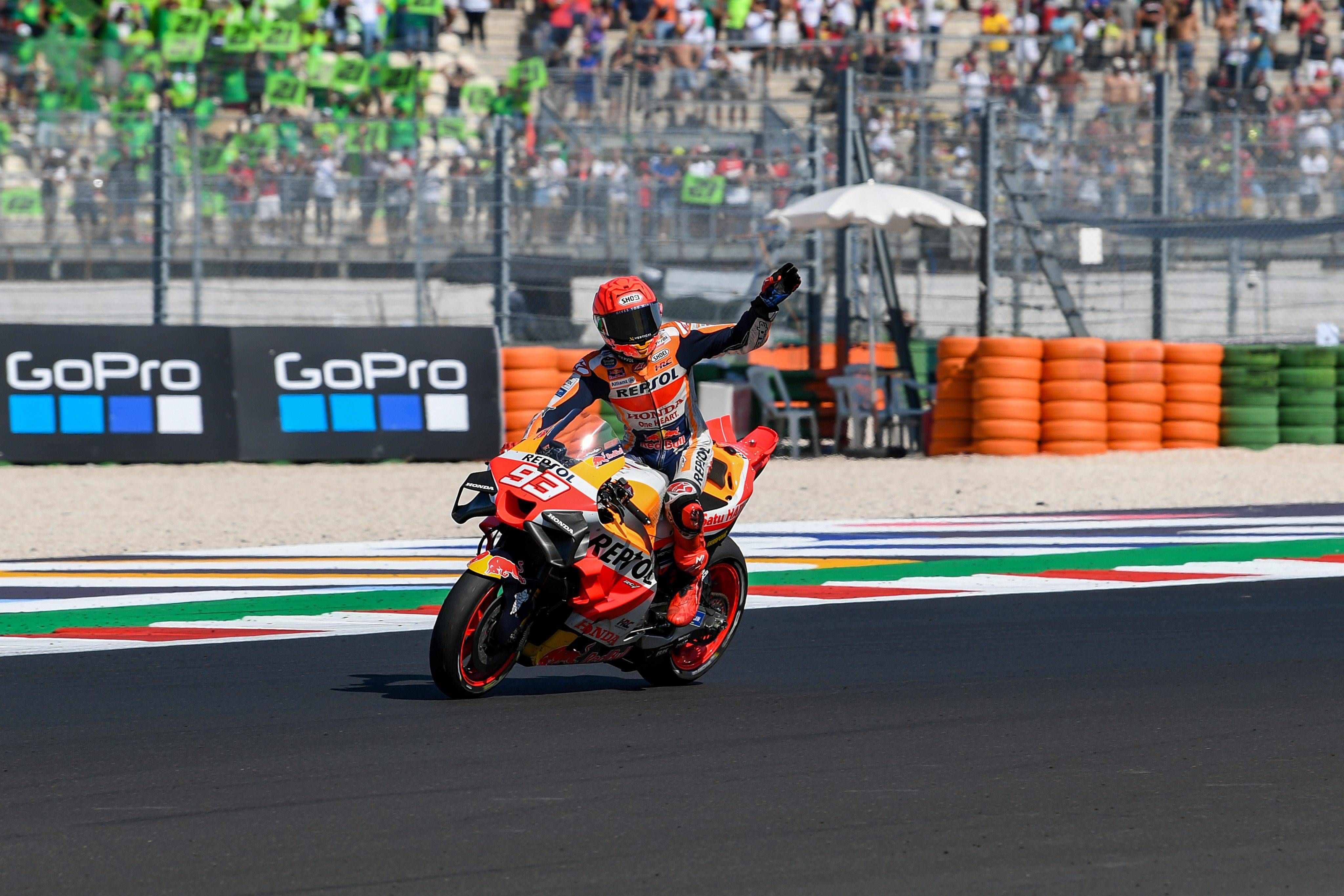 Marc Márquez, en el Gran Premio de San Marino.