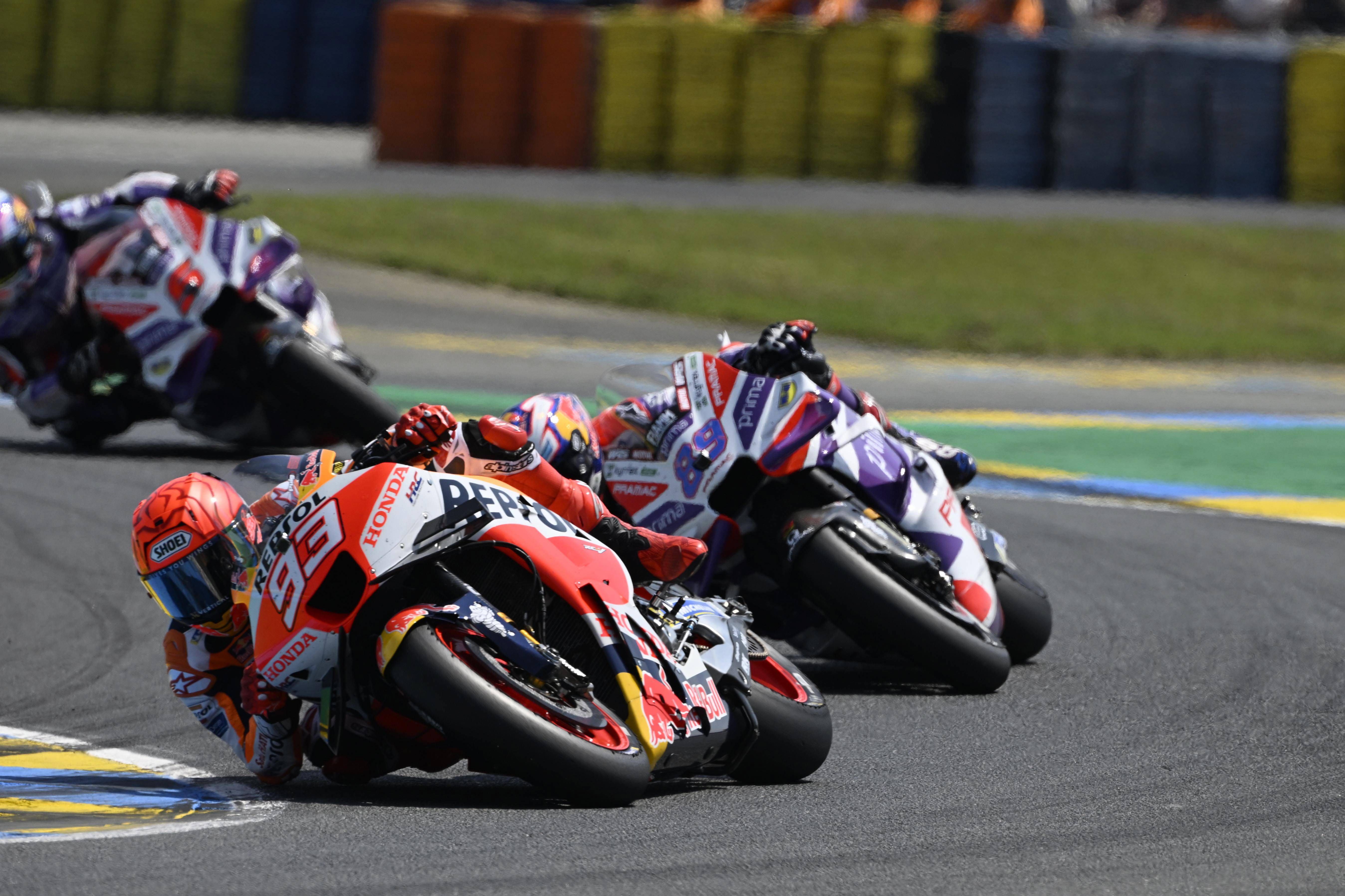 Marc Márquez y Jorge Martín, en el GP de Francia (Cordon Press).