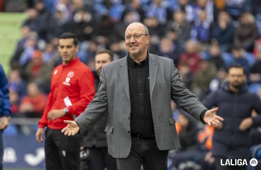  Rafa Benítez, durante un partido con el Celta de Vigo. Foto: LALIGA