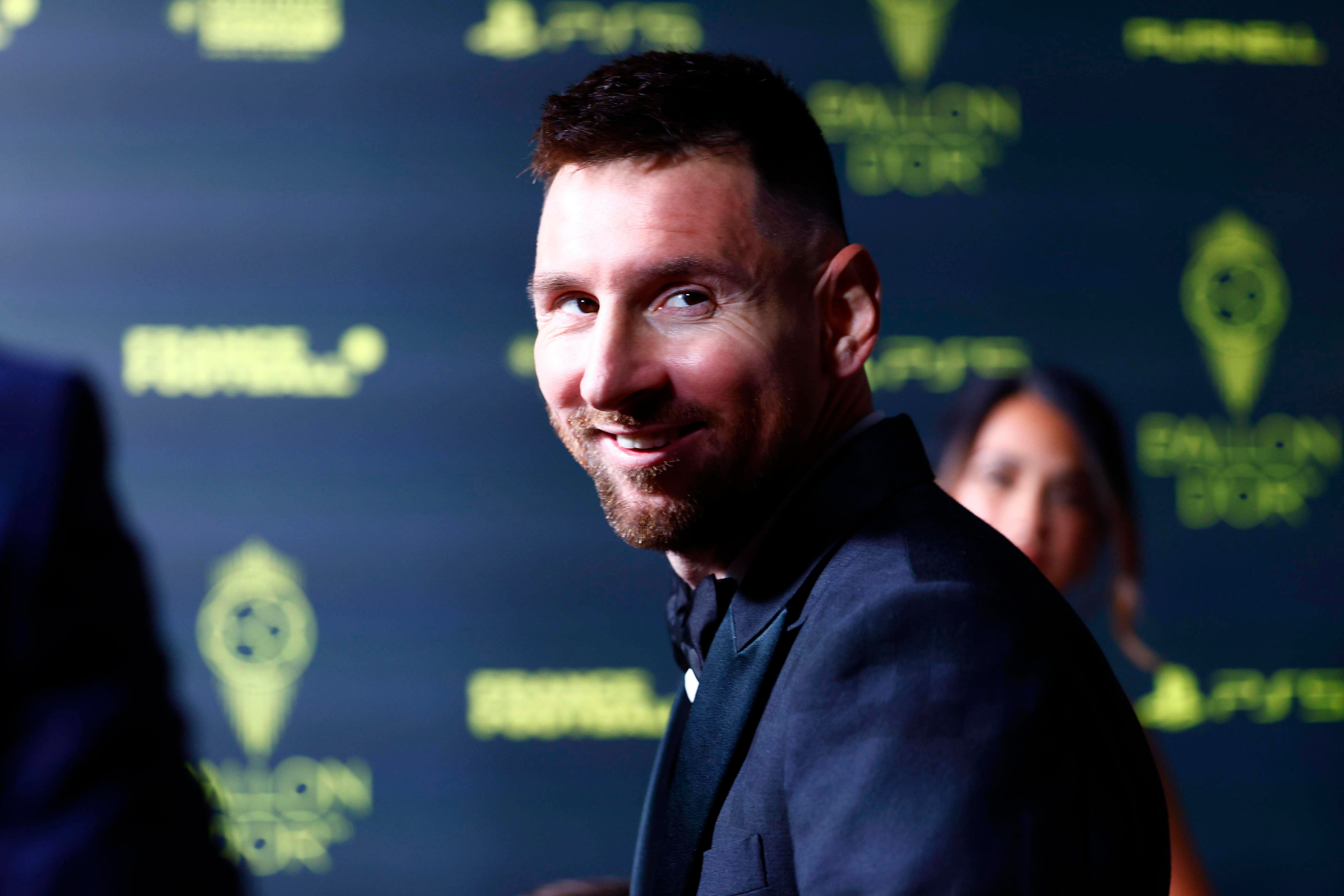  Leo Messi, en la gala del Balón de Oro 2023.