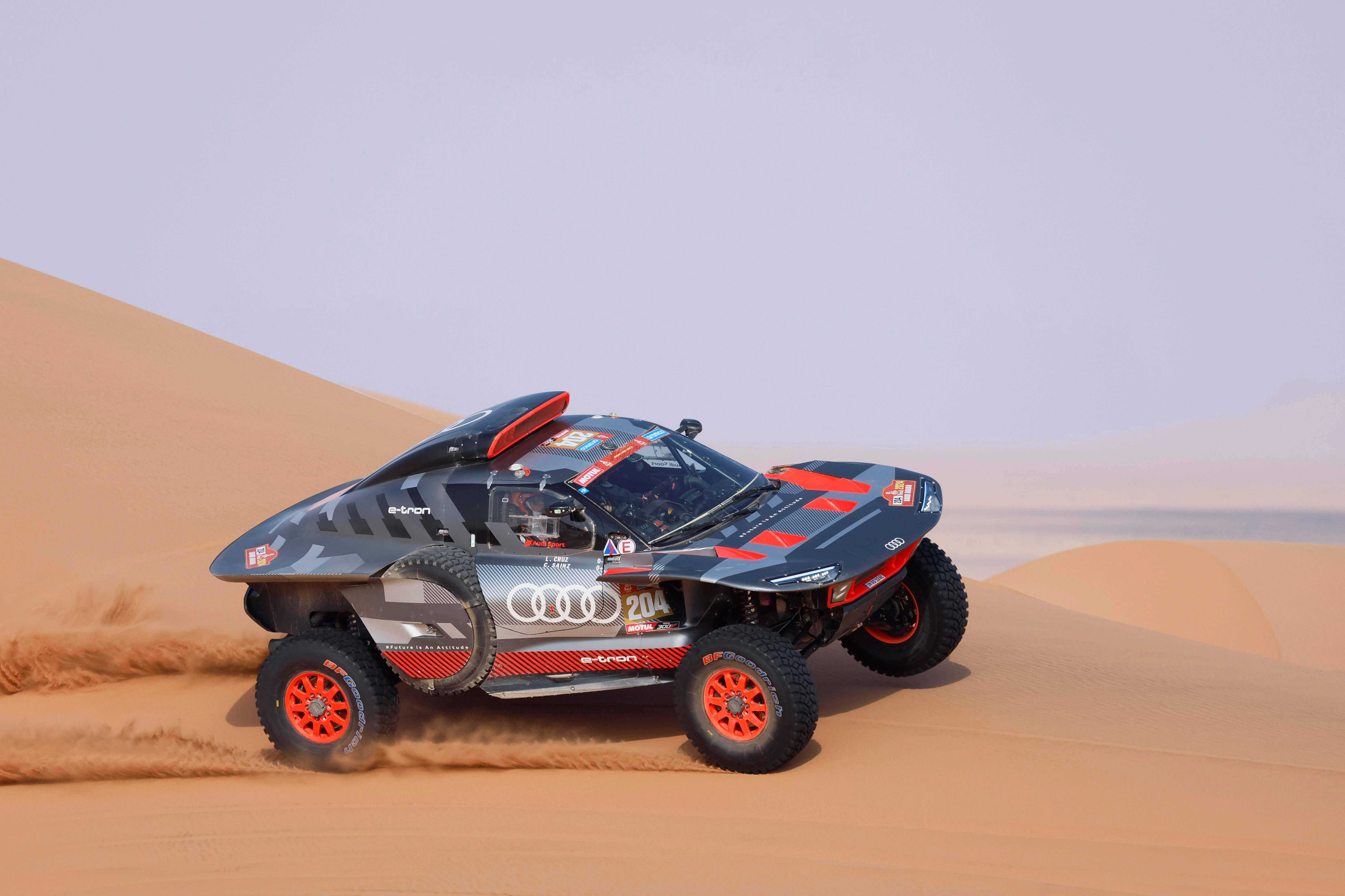 Carlos Sainz, durante el Dakar 2024.