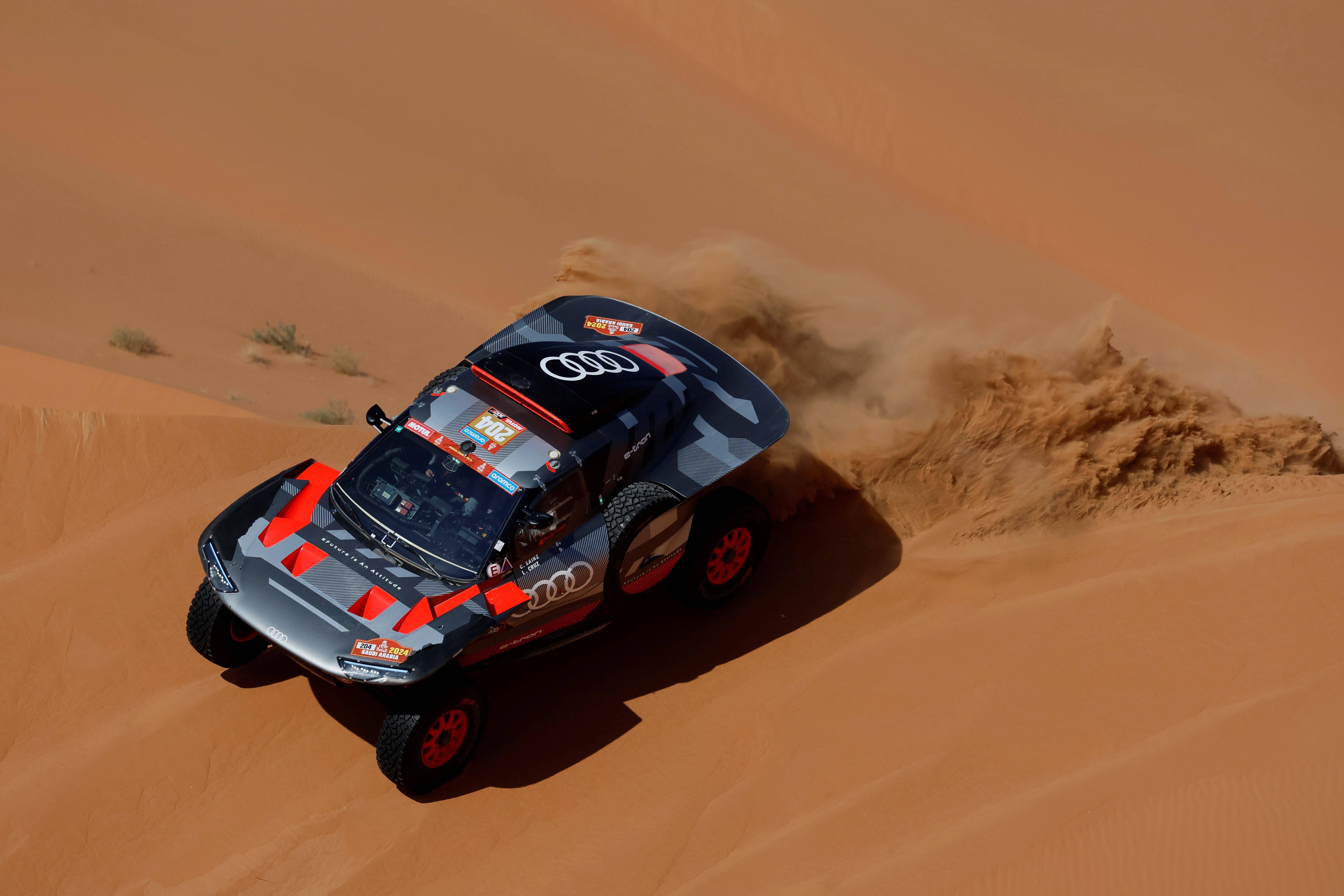 Carlos Sainz, en el Dakar 2024.